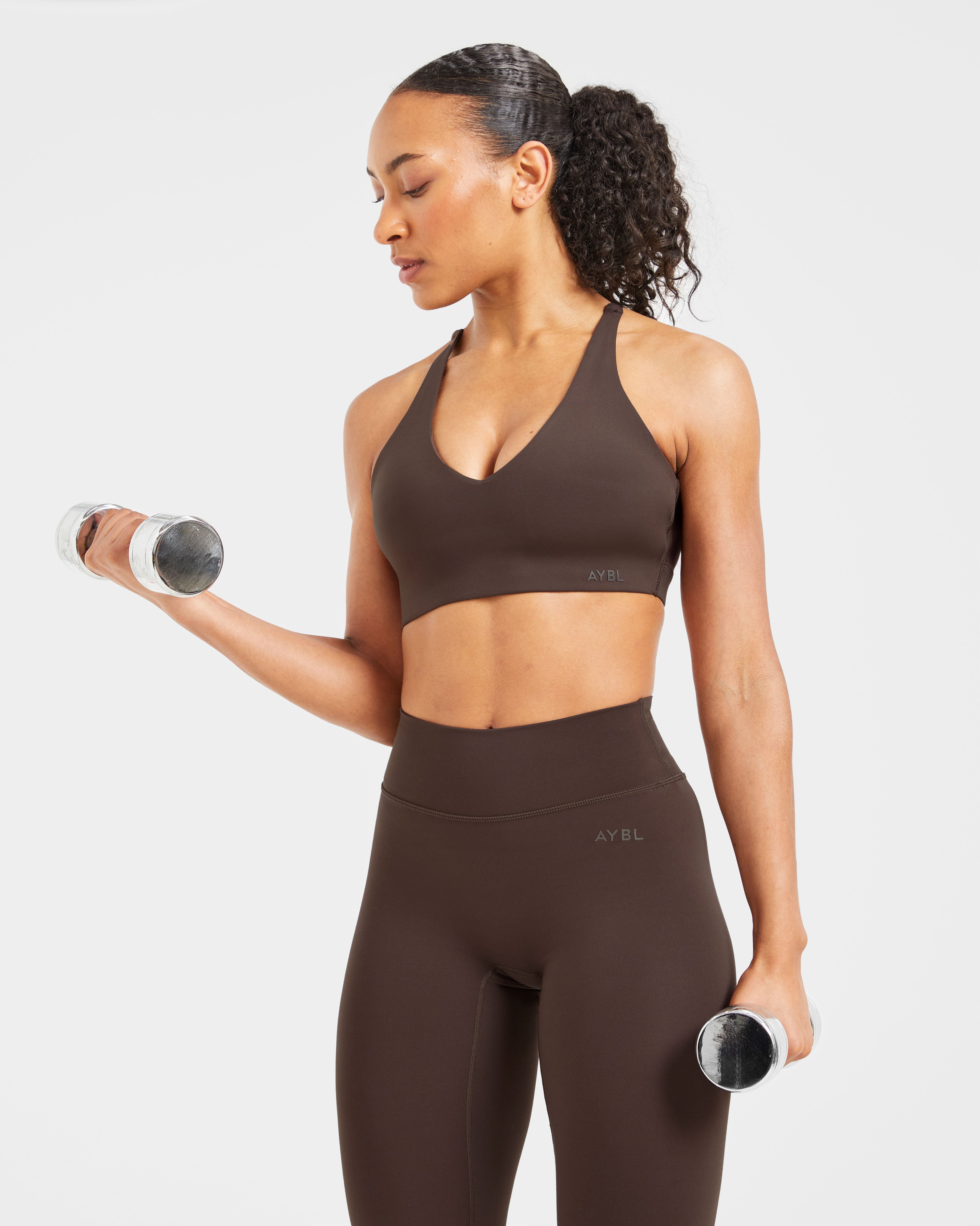 Staple Sports Bra - Coffee Braun