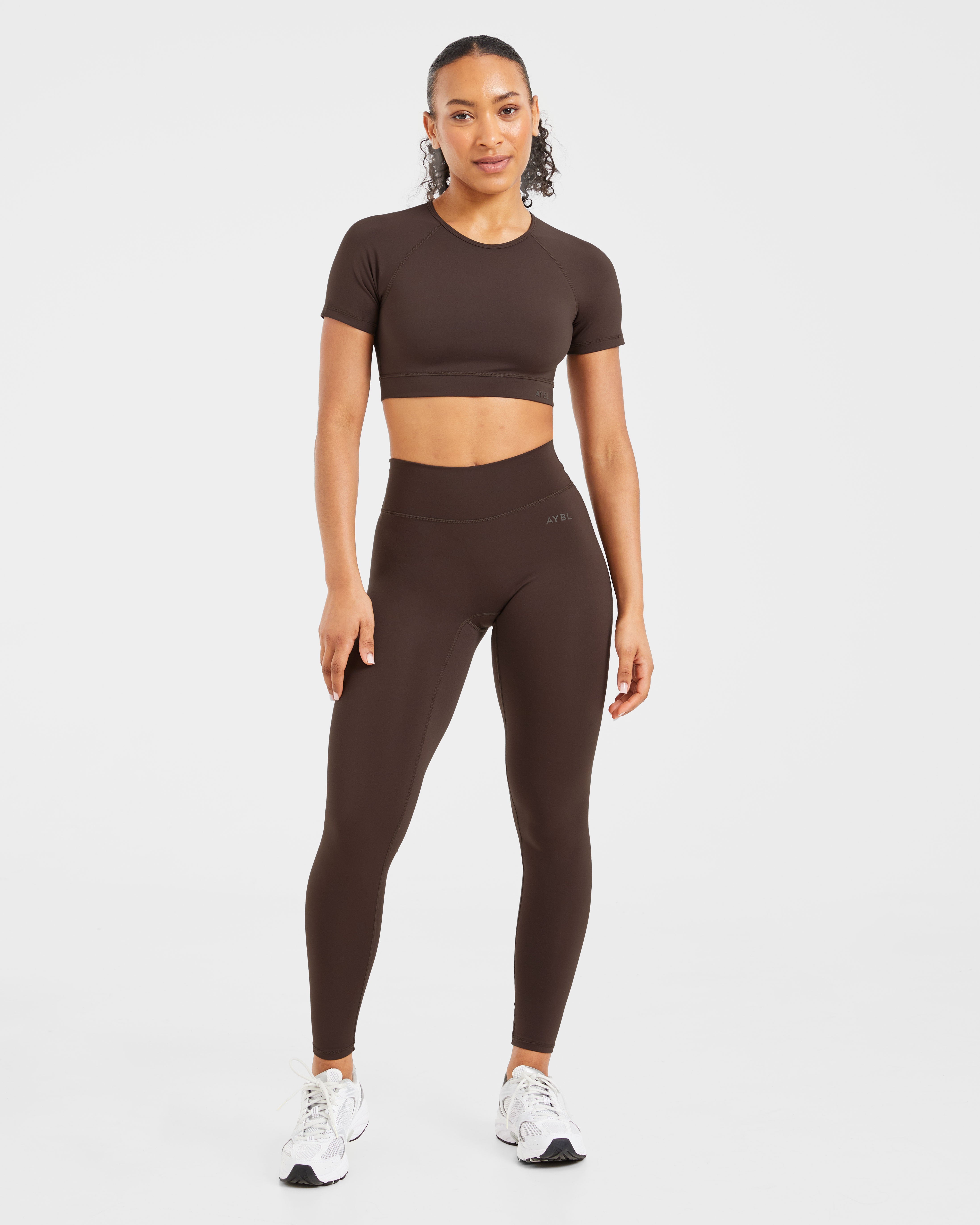 Staple Crop Top - Coffee Braun