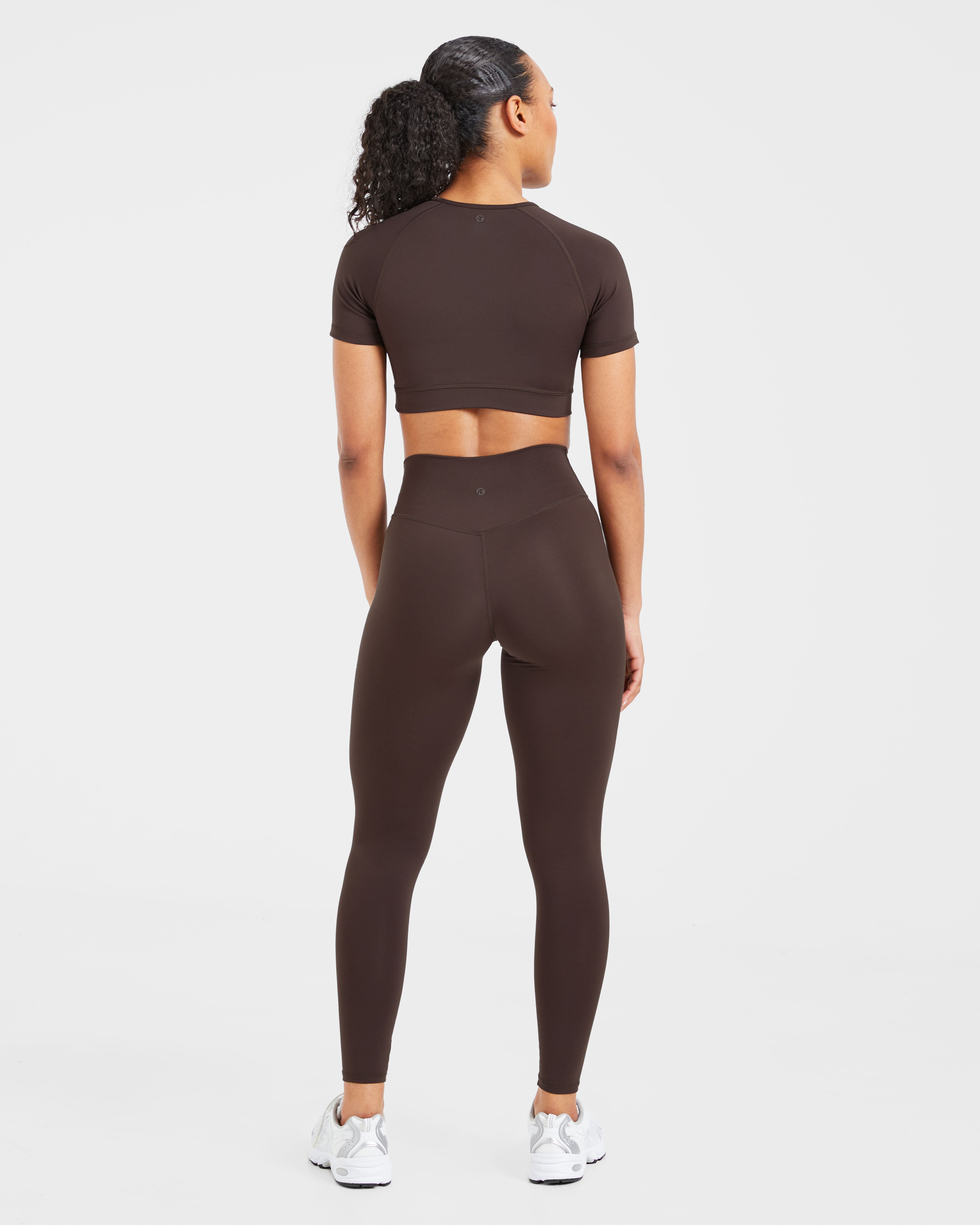 Staple Crop Top - Coffee Braun