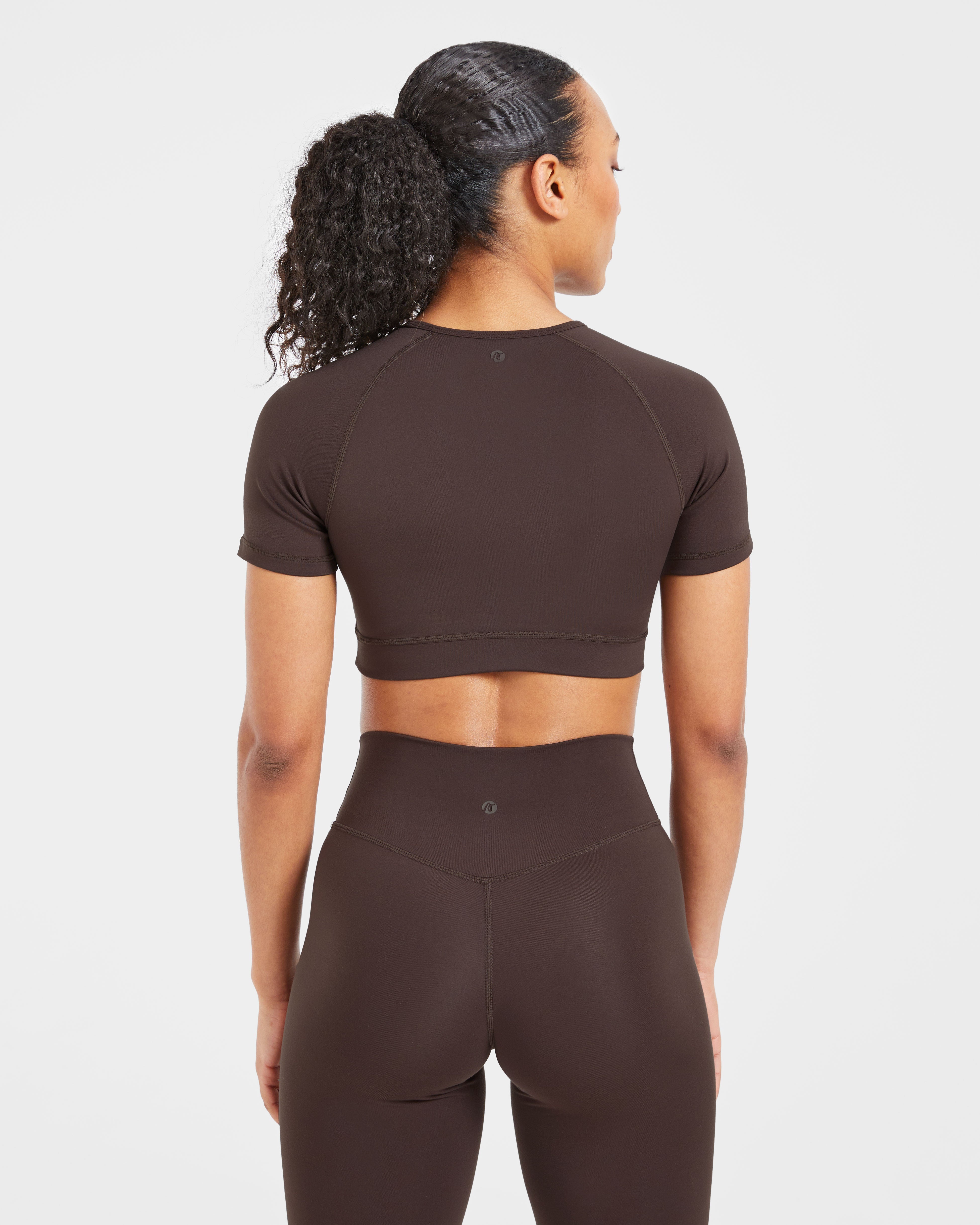 Staple Crop Top - Coffee Braun