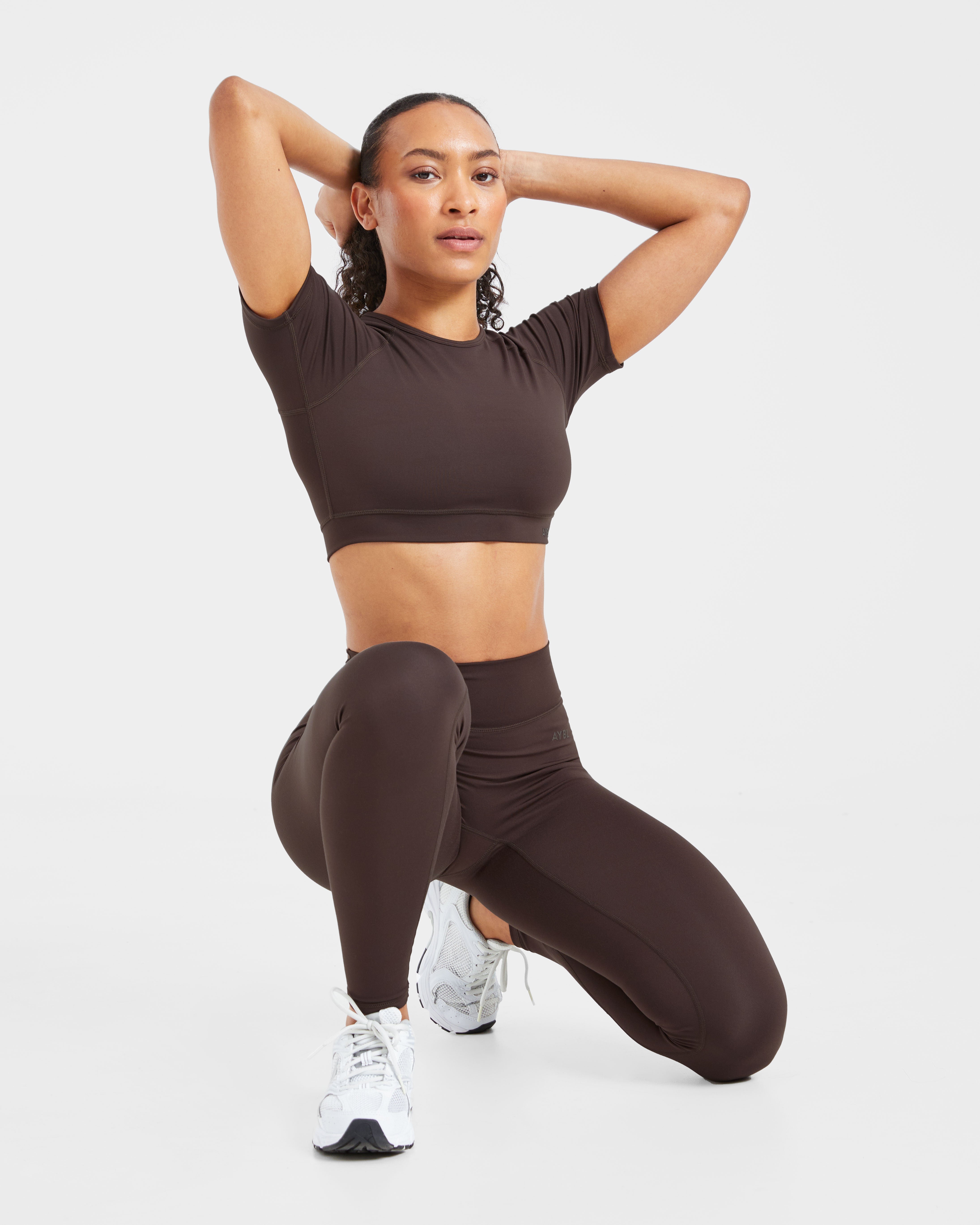 Staple Crop Top - Coffee Braun
