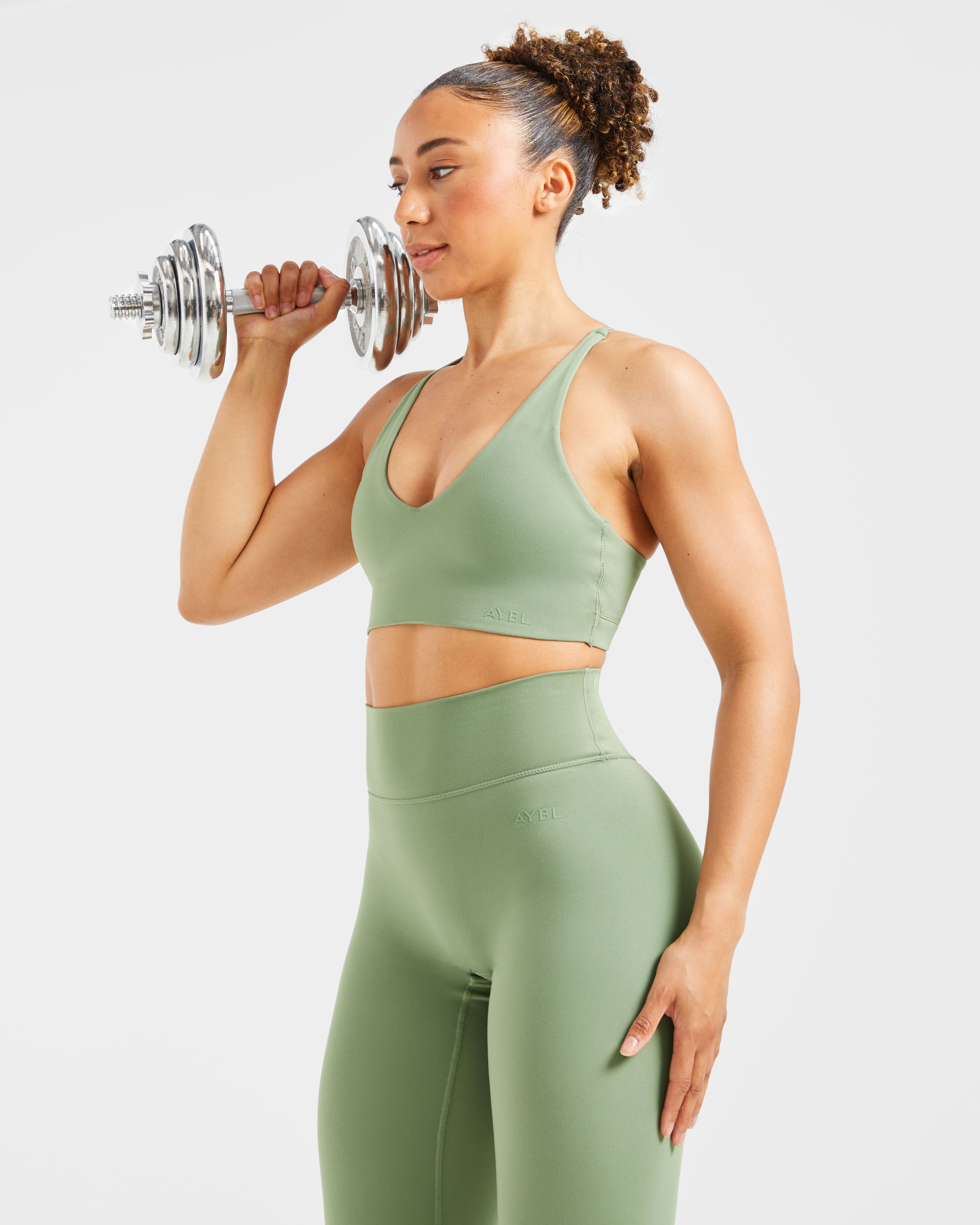 Staple Sports Bra - Olive Grün