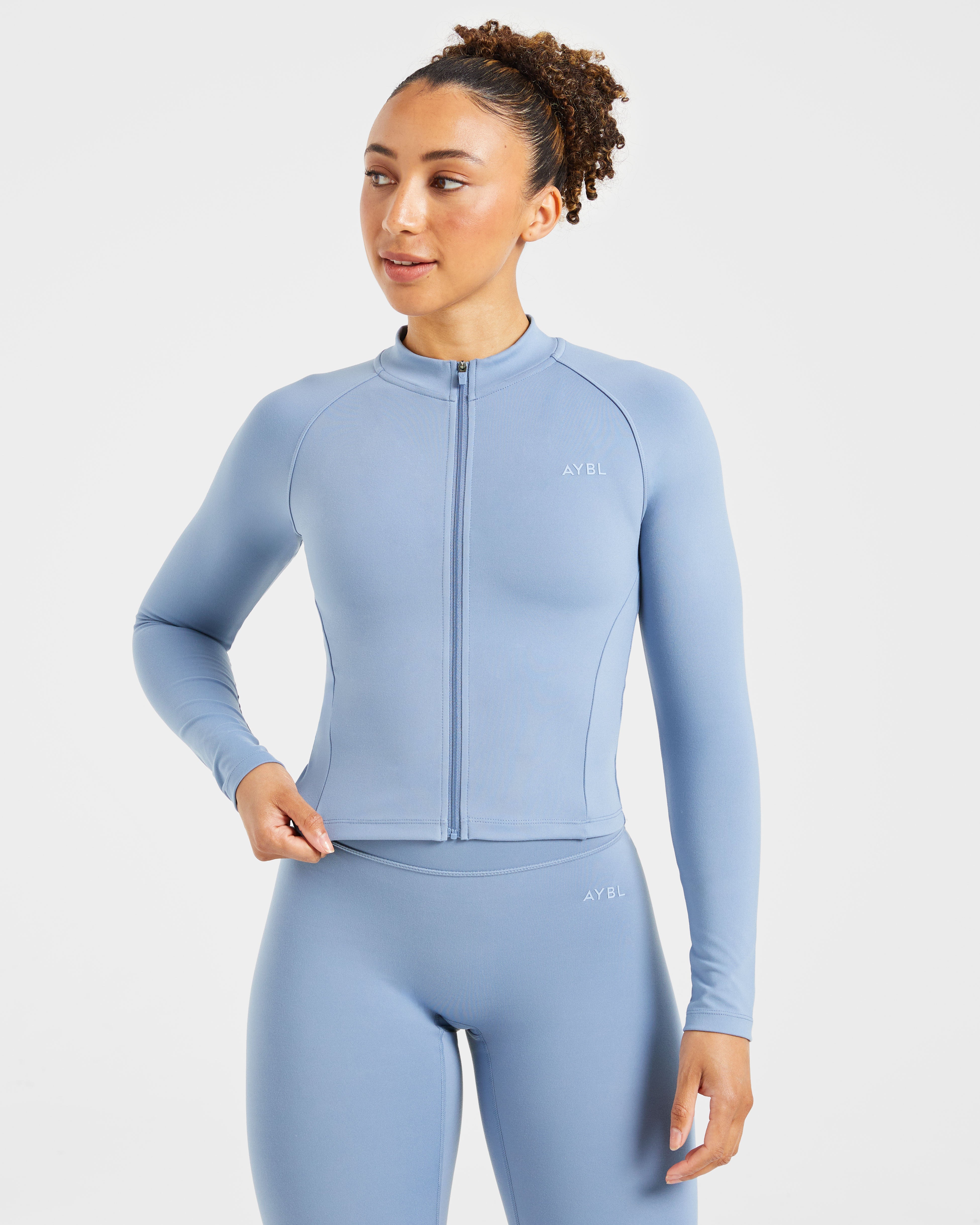 Staple Zip Jacket - Slate Blau