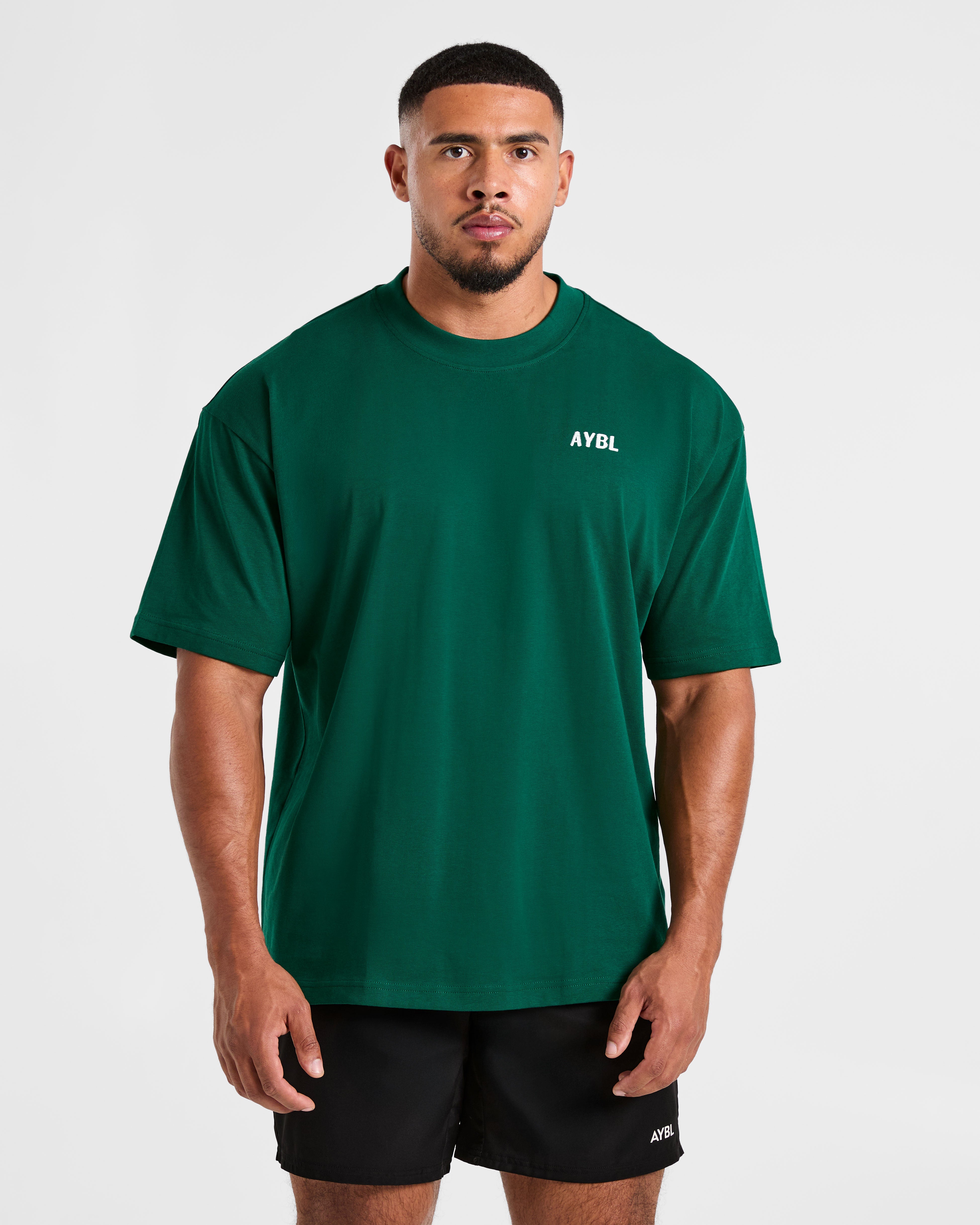Lift Heavy Oversized T Shirt - Forest Grün