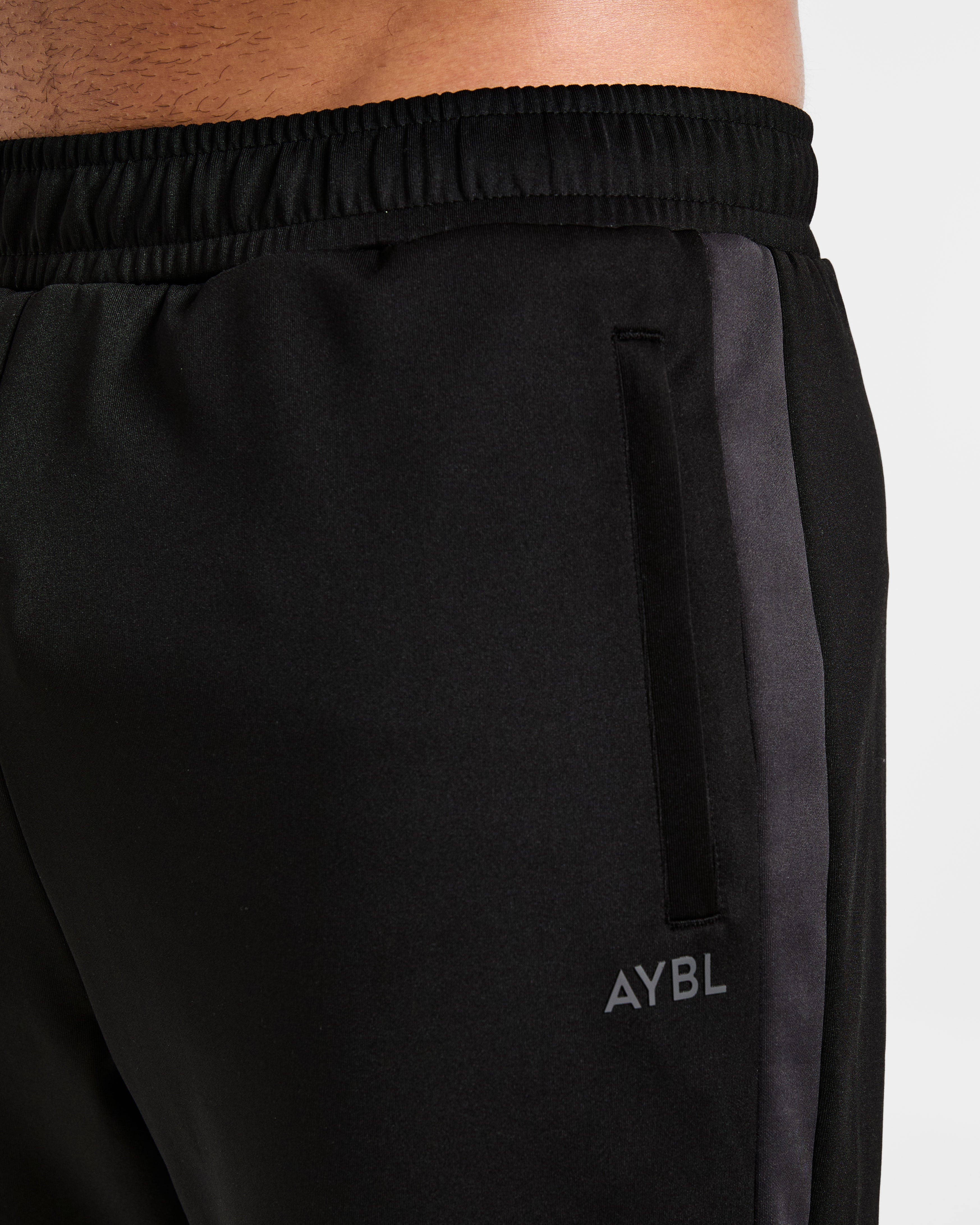 Classic Track Straight Leg Joggers - Schwarz/Charcoal