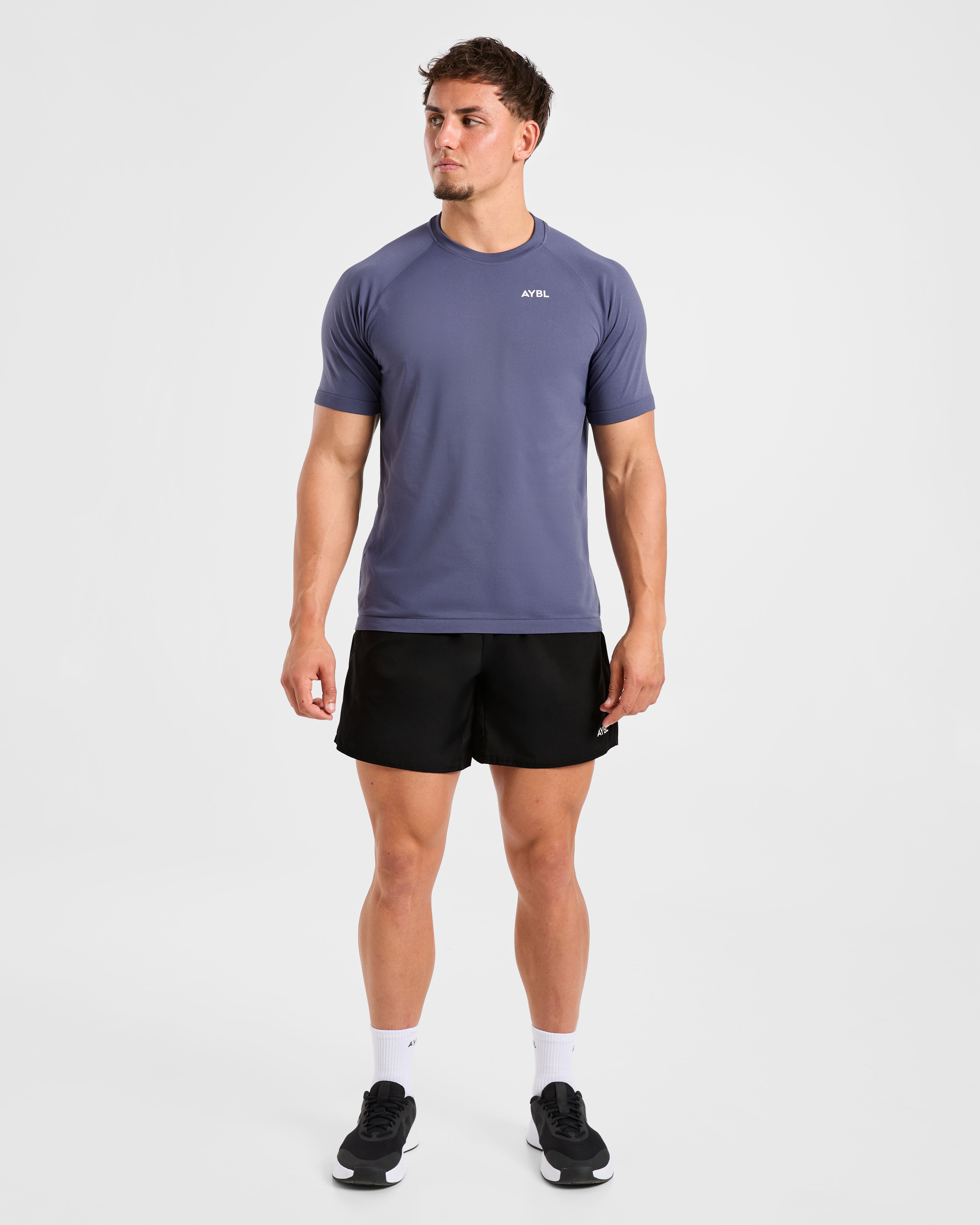 Ascend Seamless T Shirt - Denim Blau
