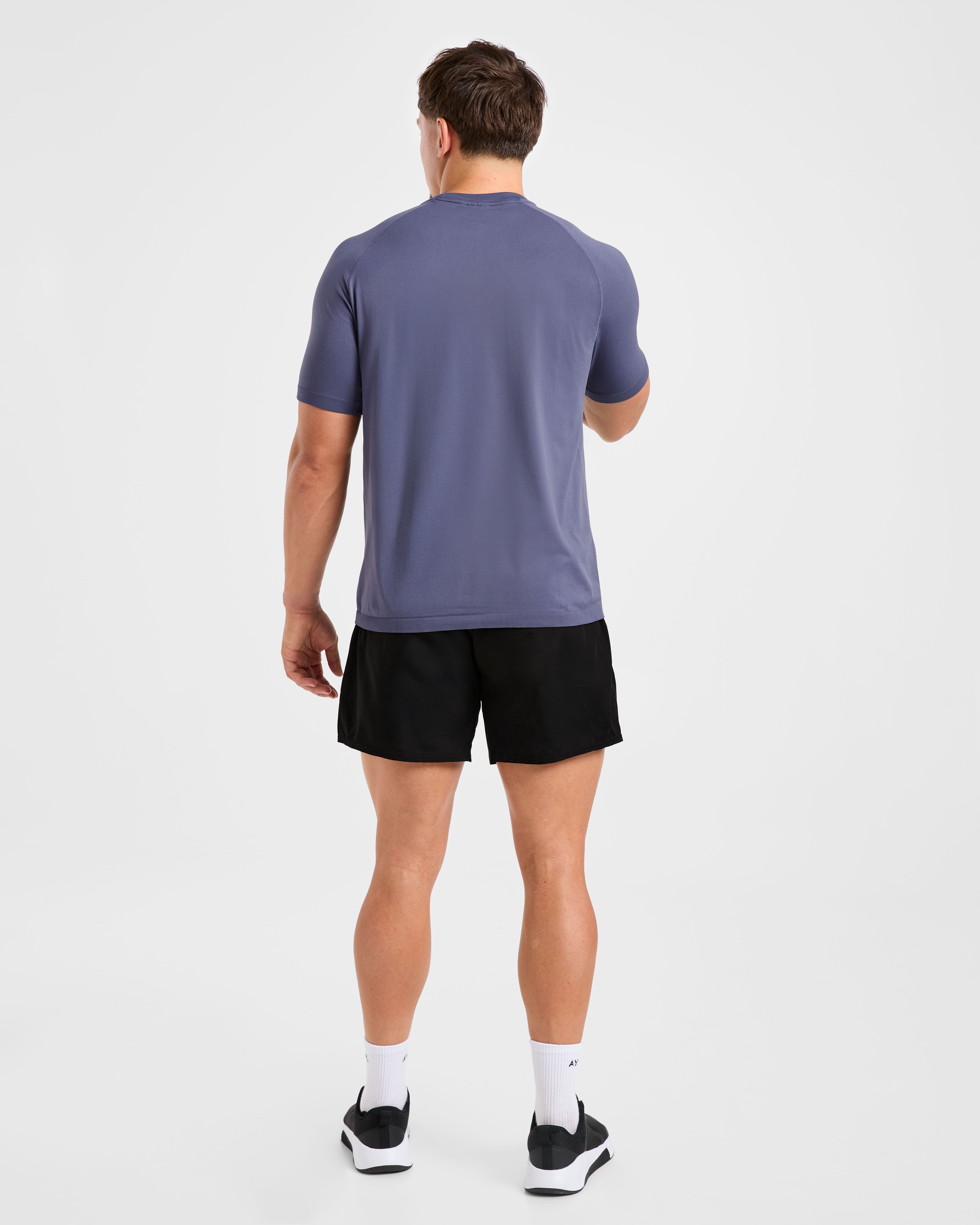 Ascend Seamless T Shirt - Denim Blau
