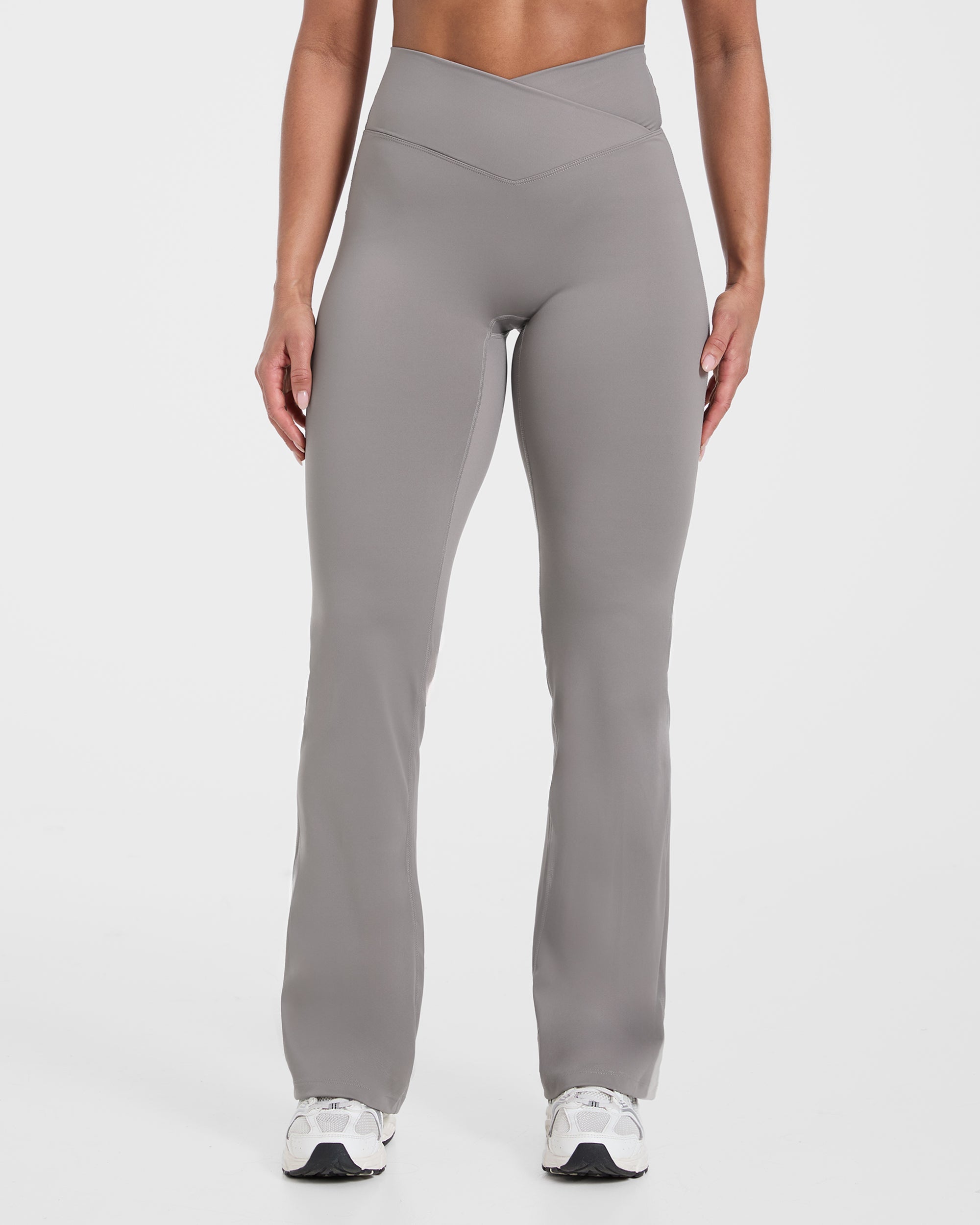 Sculpt Wrap Flared Leggings - Smoke Grau