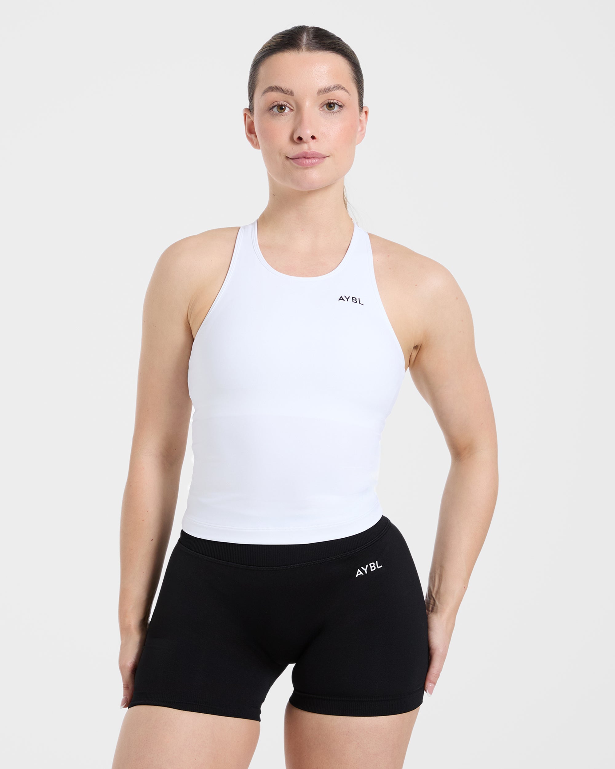 Essential Racerback Tank Top - Weiß