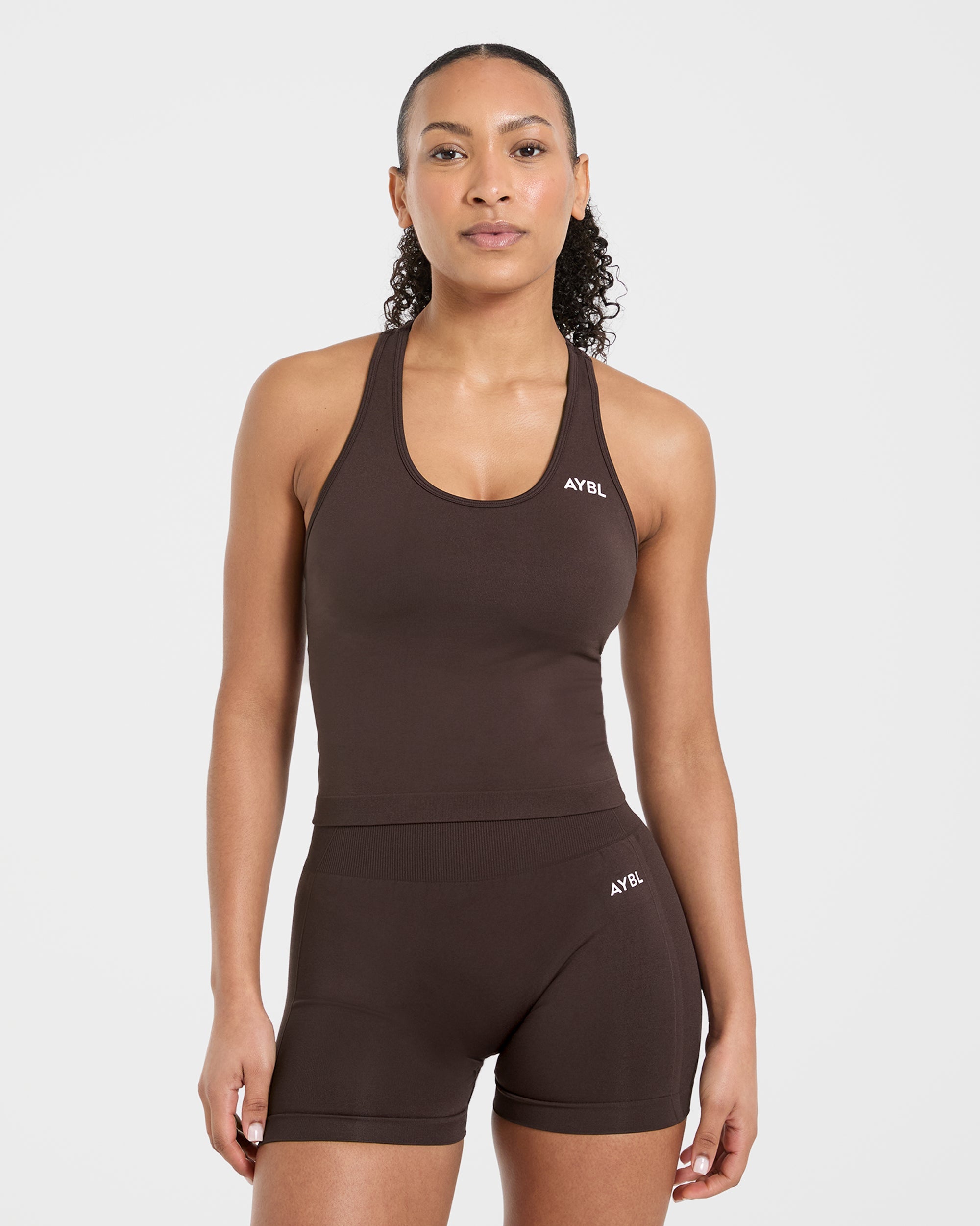 Empower Seamless Tank Top - Cocoa Braun