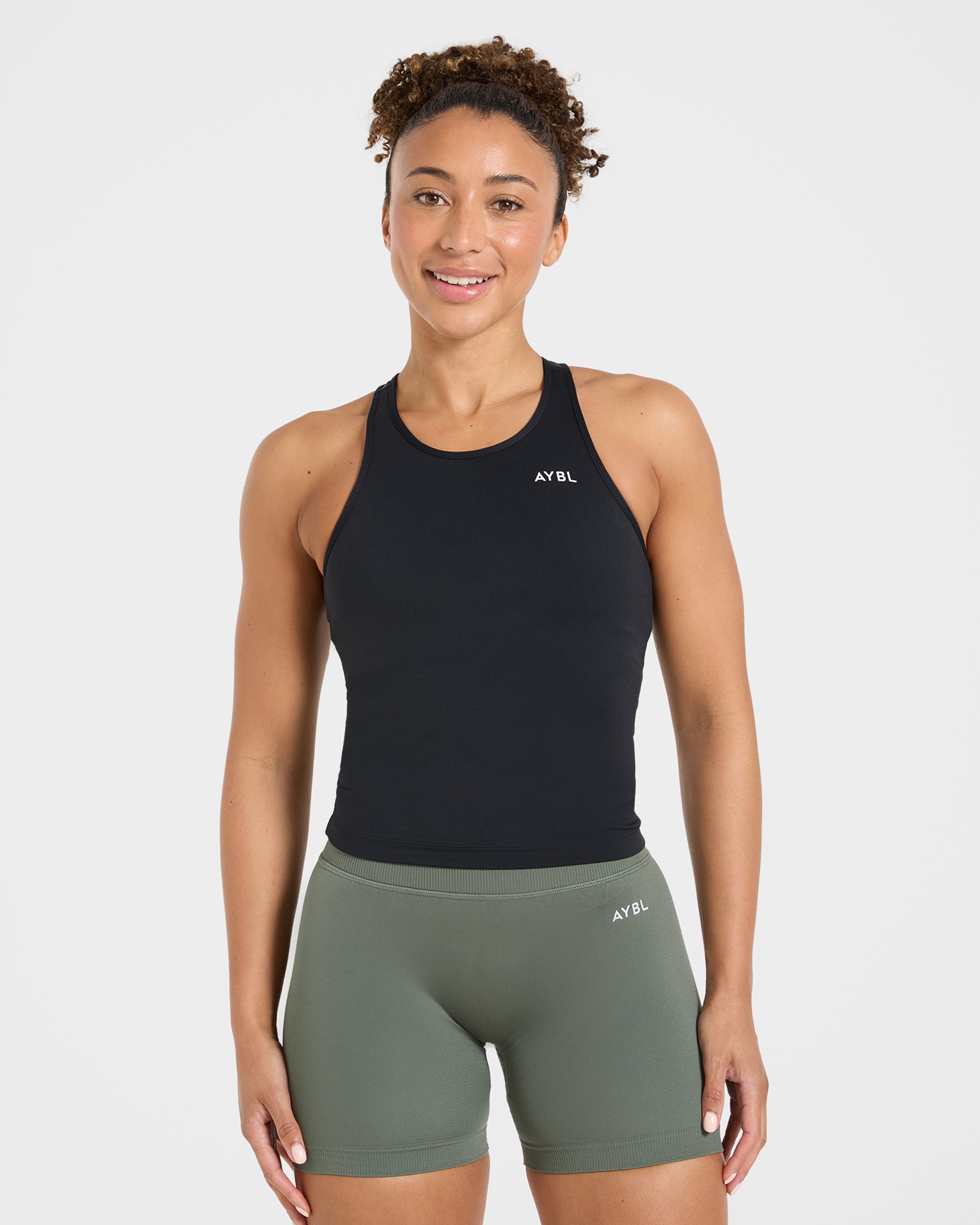 Essential Racerback Tank Top - Schwarz