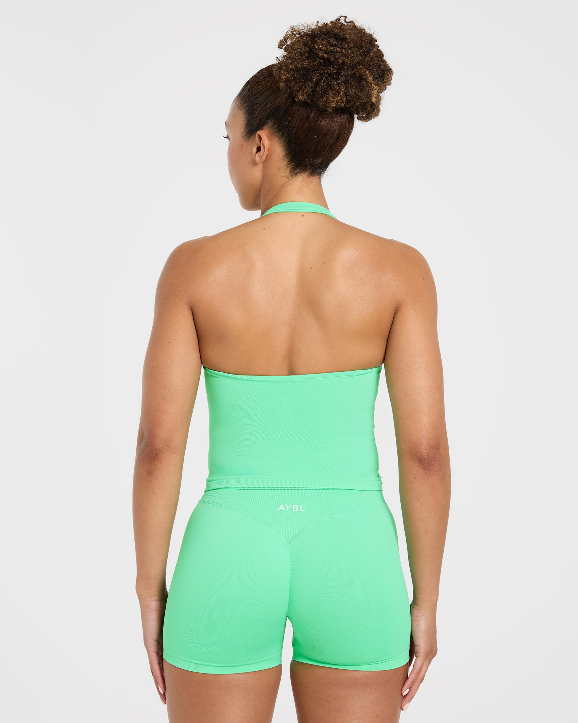 Enhance Seamless Halterneck Top - Mint Grün