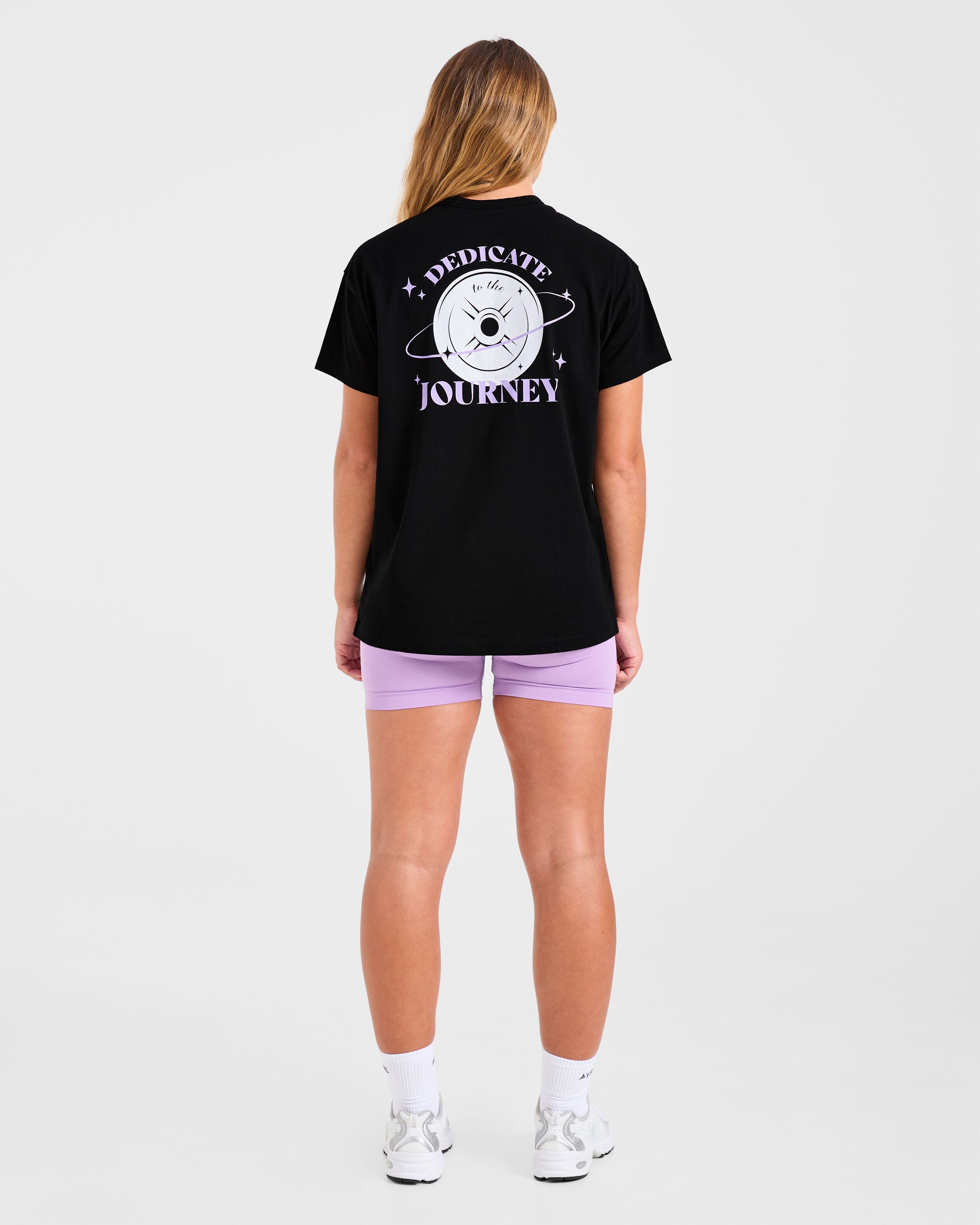Dedicate To The Journey Oversized T Shirt - Schwarz