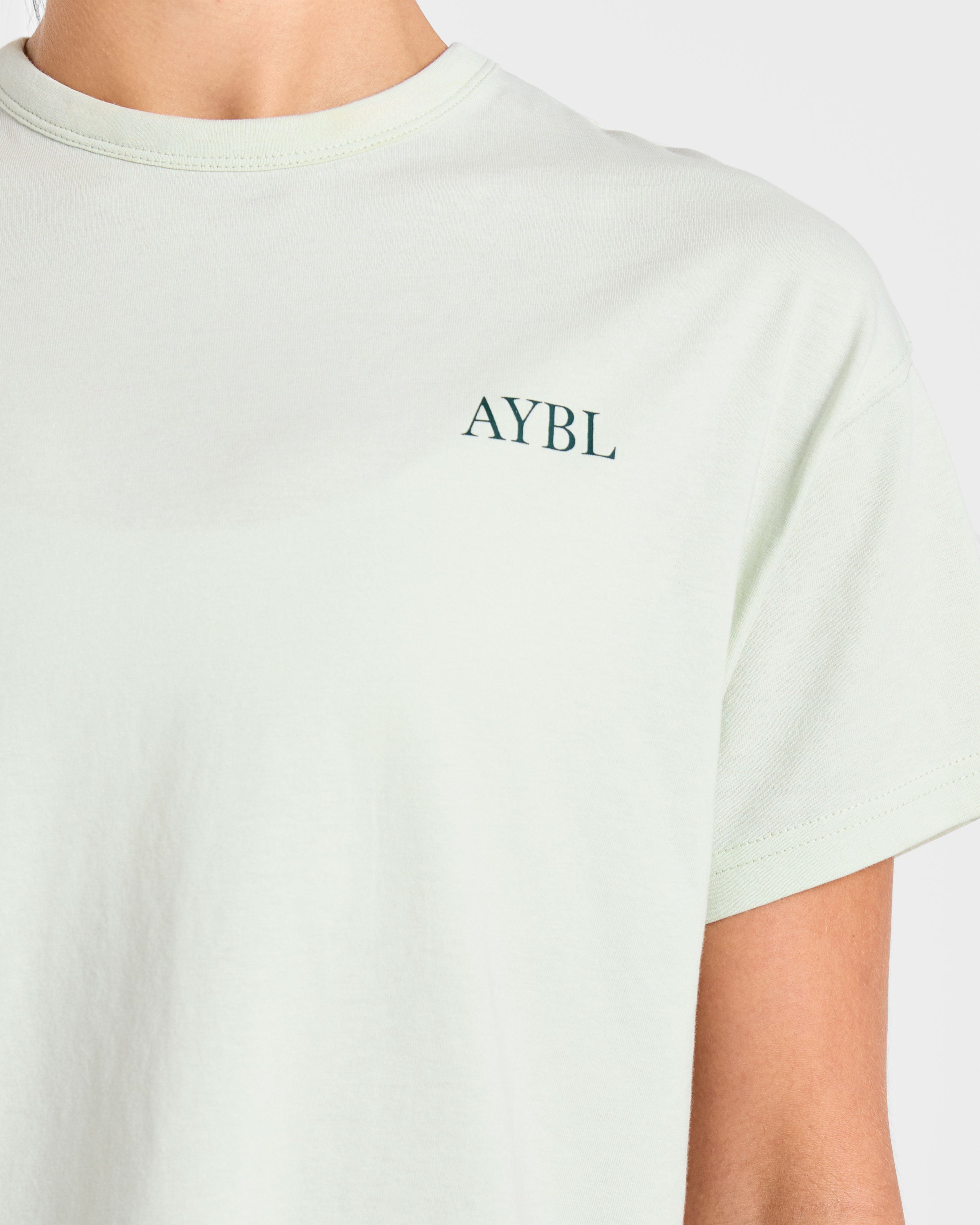 AYBL Sports Club Script Oversized T Shirt - Grün