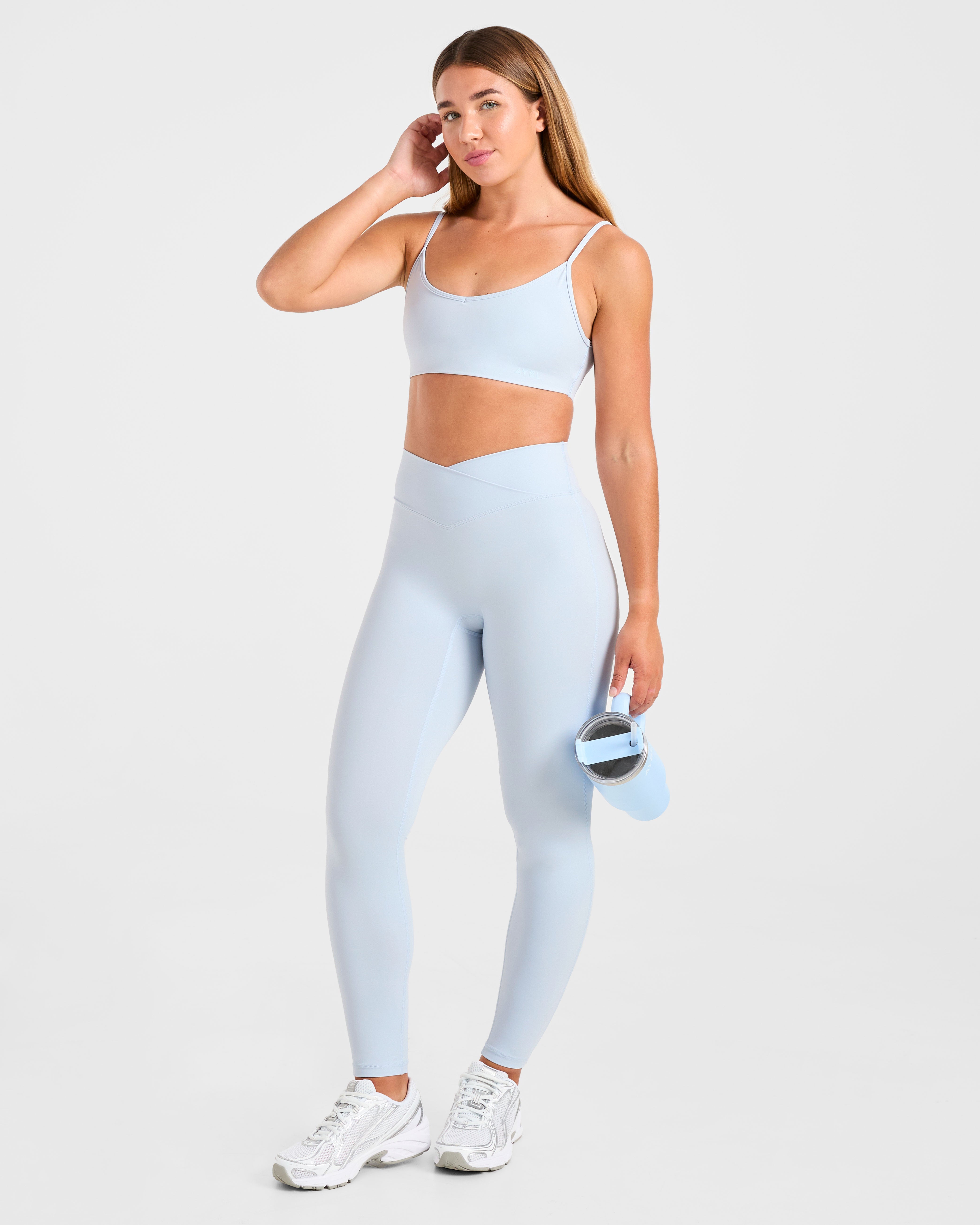 Sculpt Wrap Leggings - Iced Blau