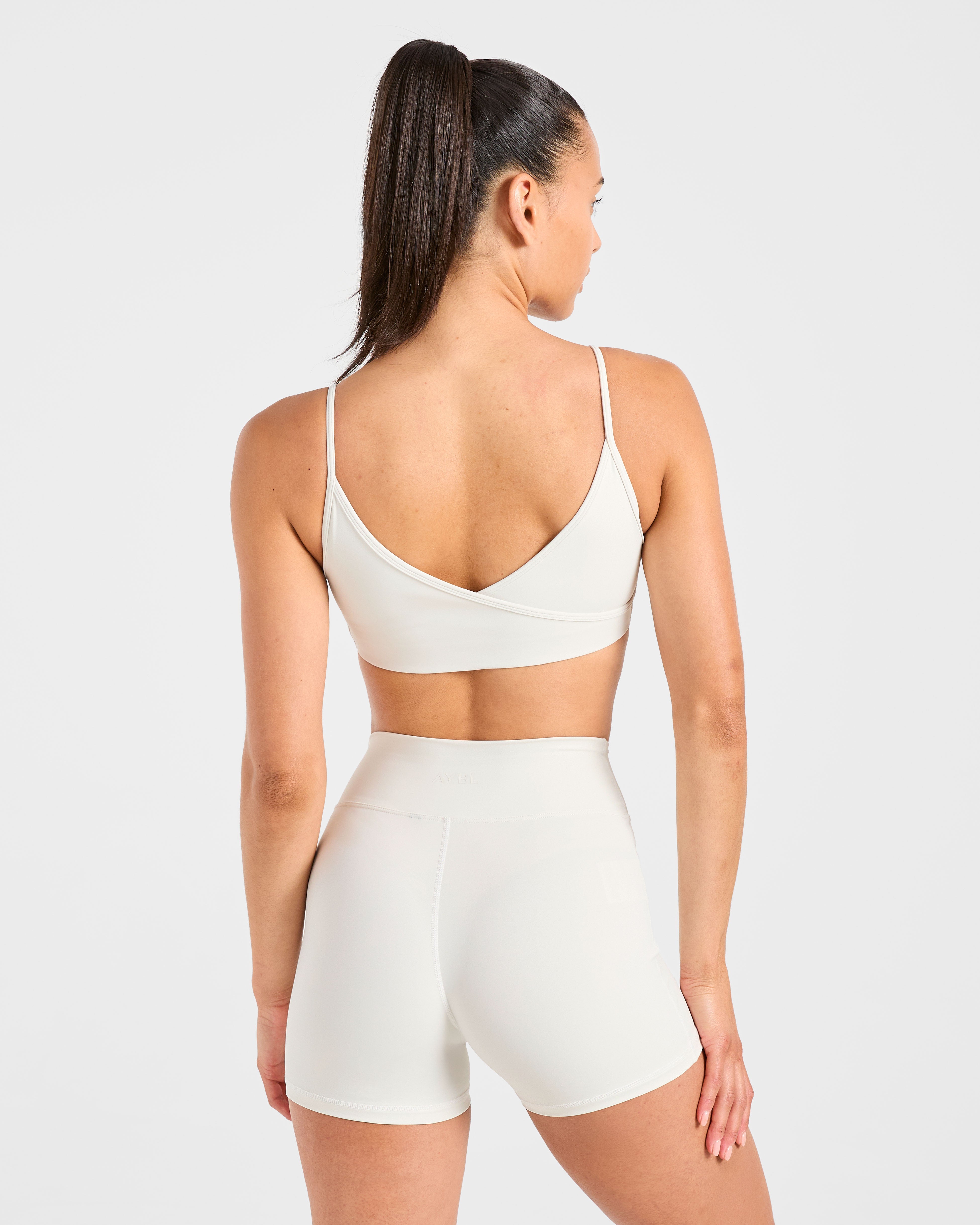 Sculpt Wrap Sports Bra - Tofu