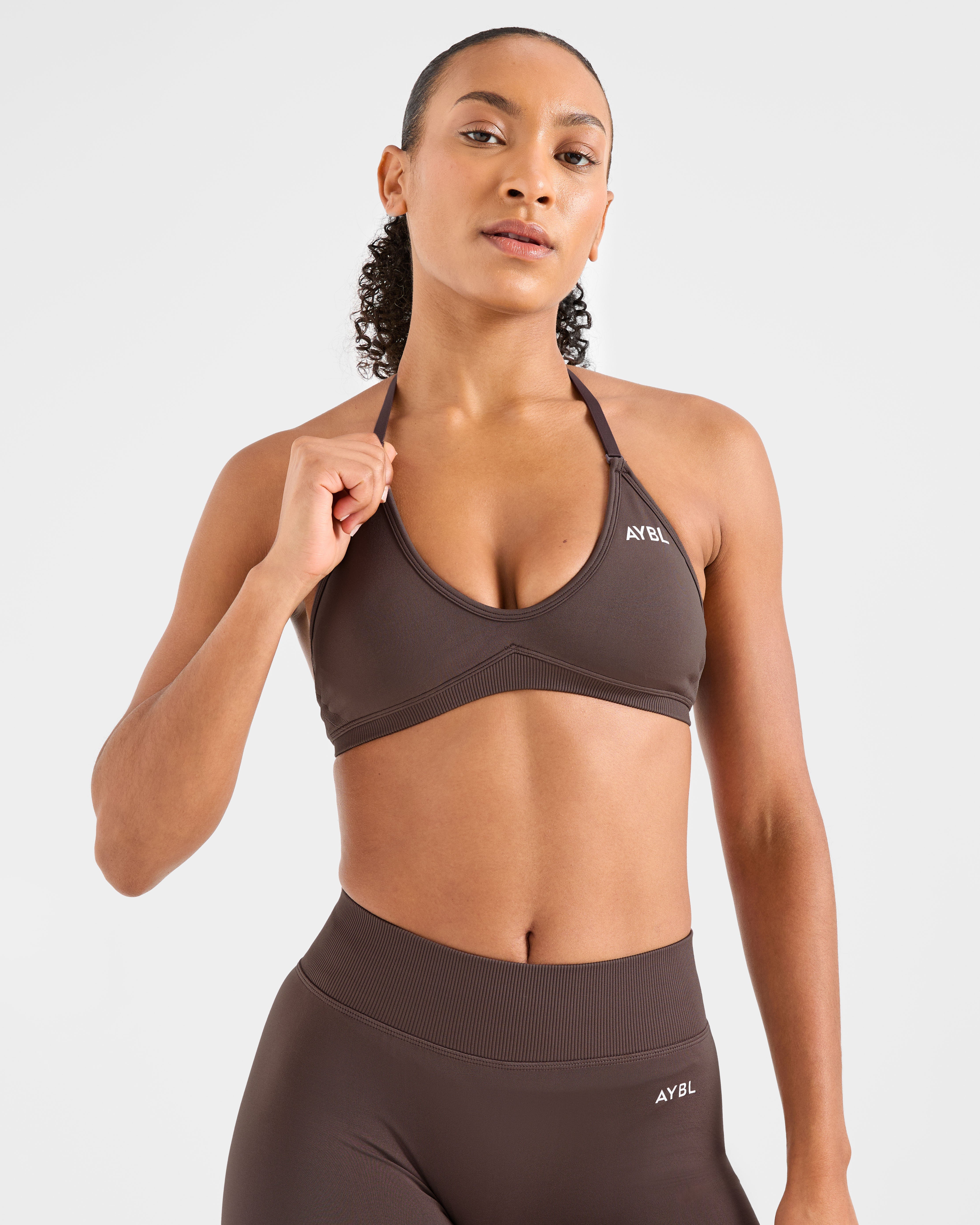 Adapt Seamless Strappy Sports Bra - Braun