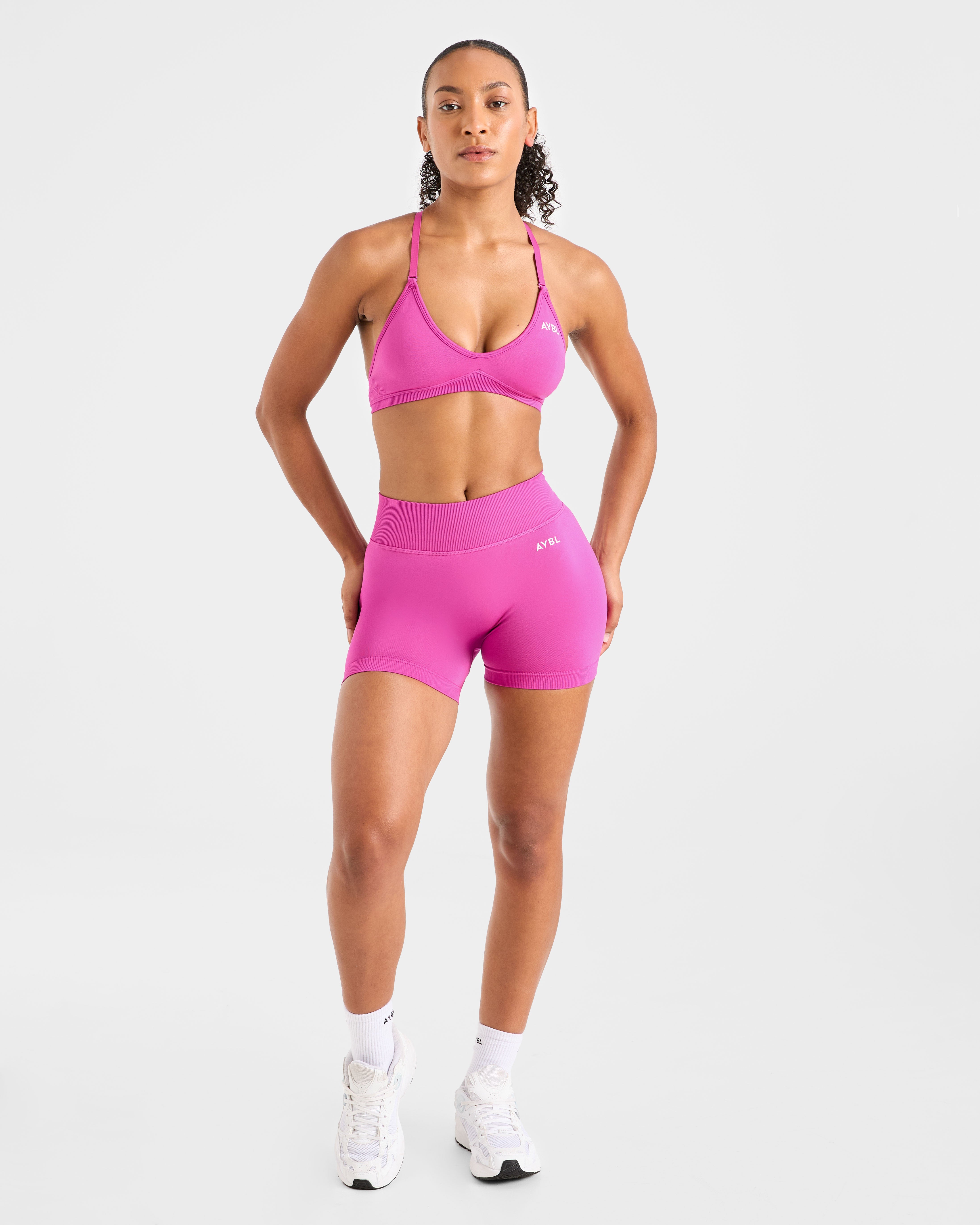 Adapt Seamless Strappy Sports Bra - Rosa