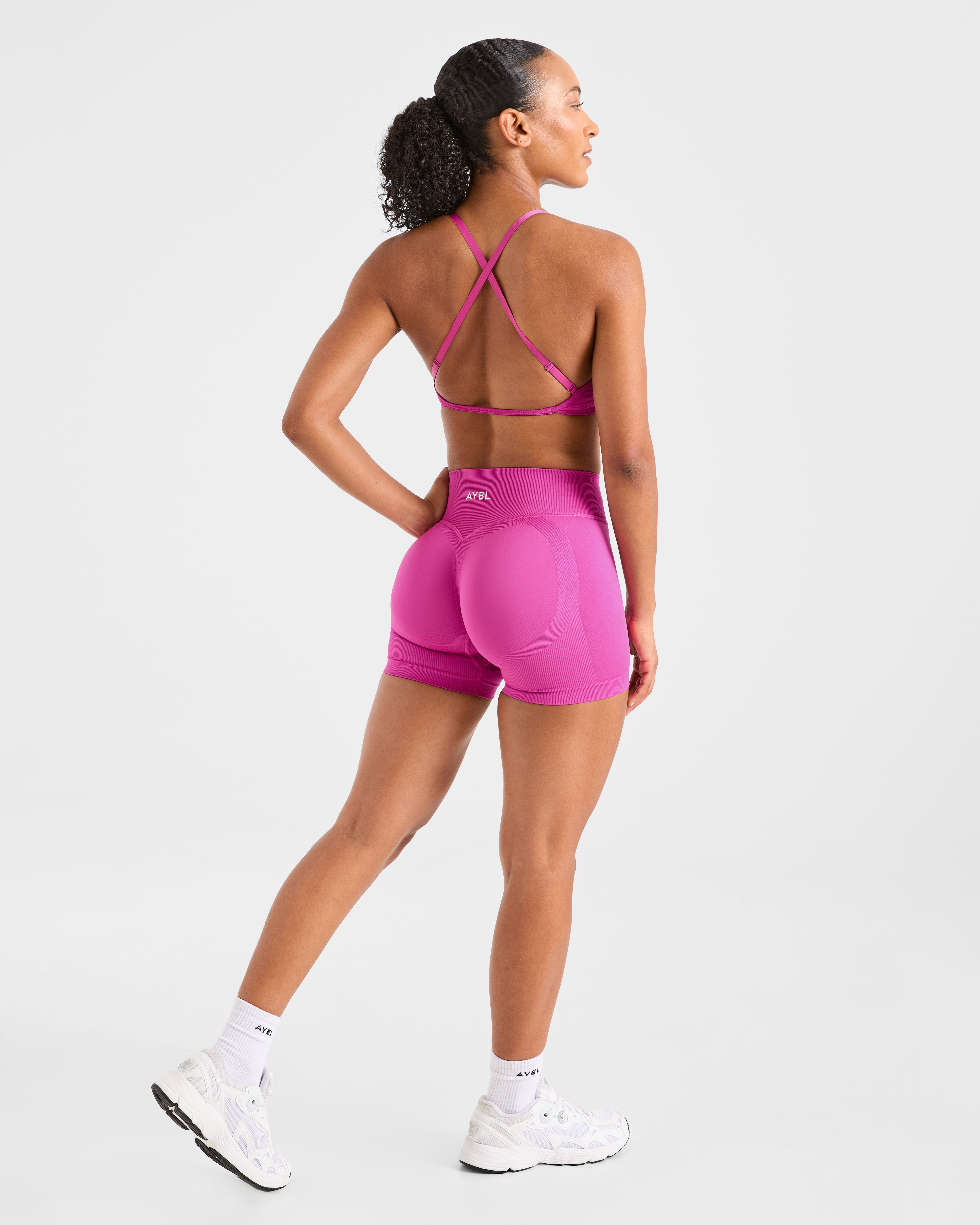 Adapt Seamless Strappy Sports Bra - Rosa