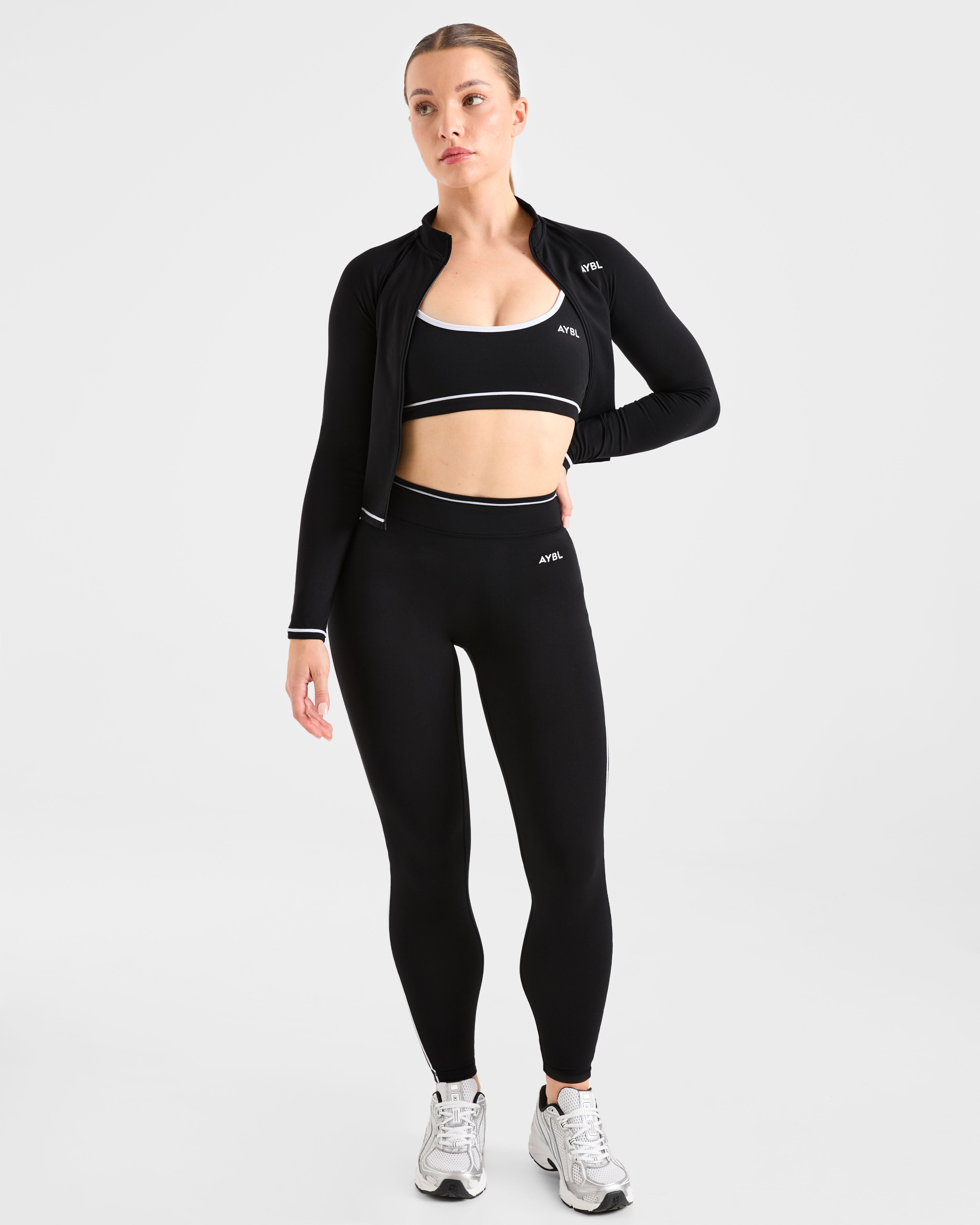 Form Leggings - Schwarz