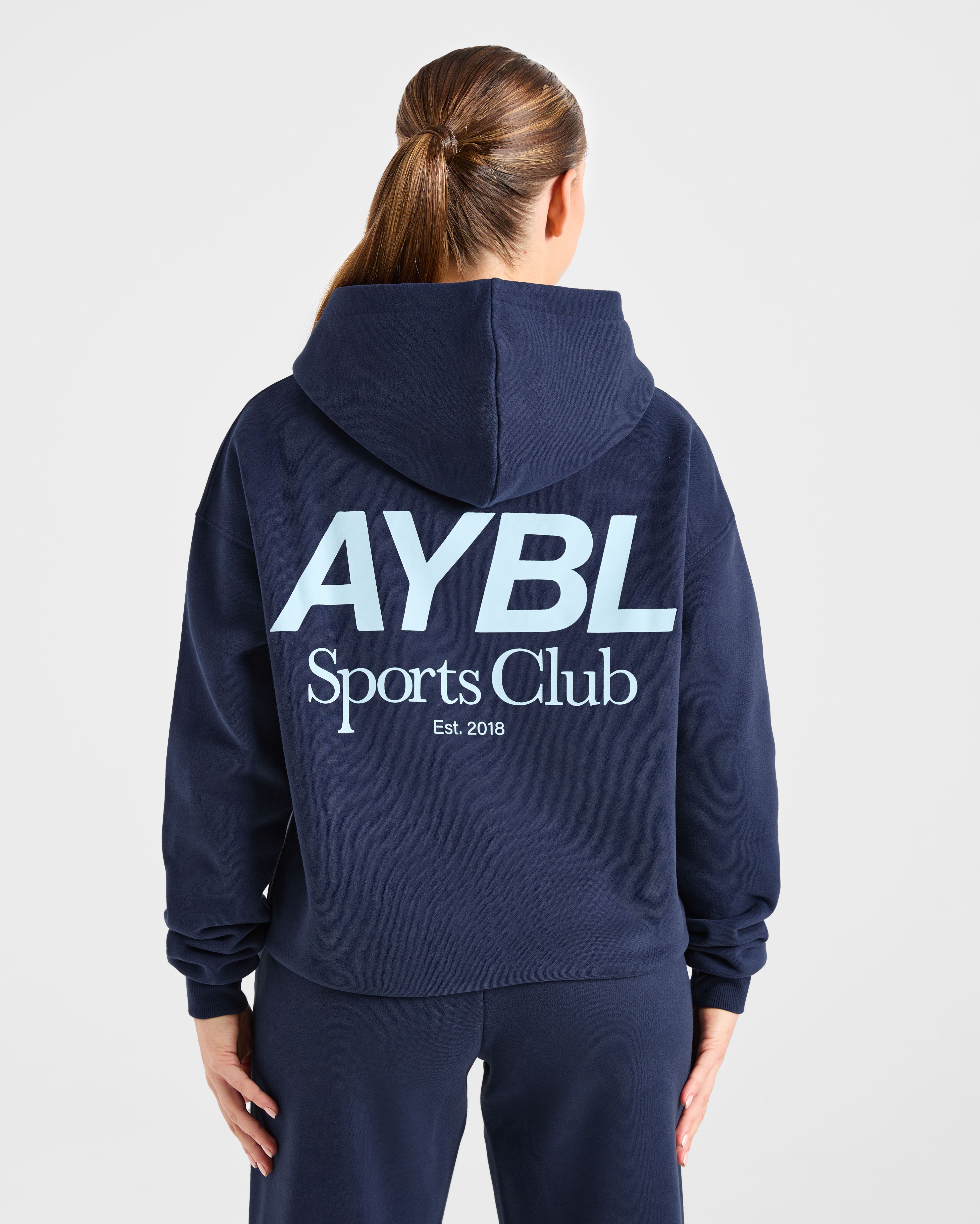 AYBL Sports Club Oversized Hoodie - Navy/Blau