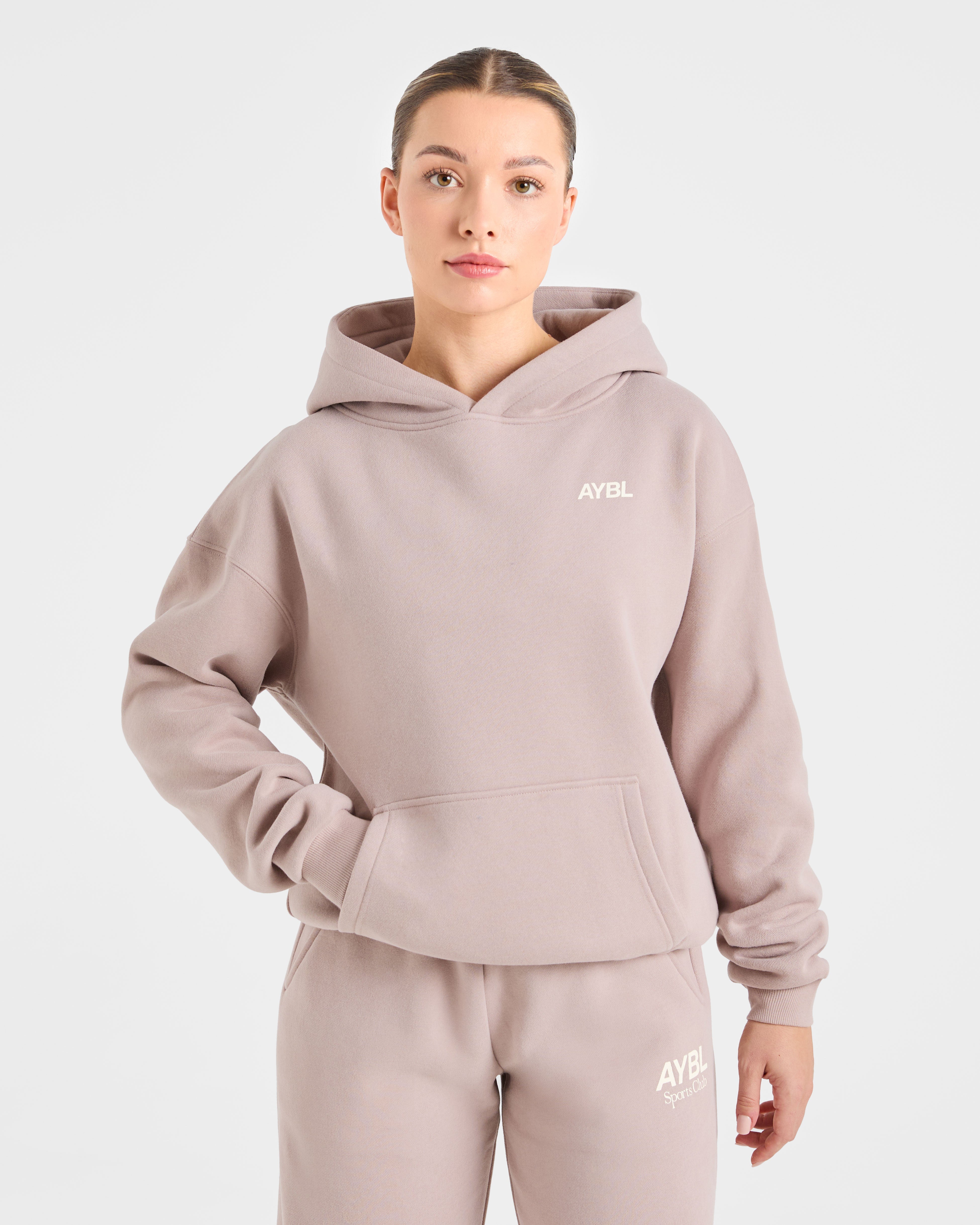 AYBL Sports Club Oversized Hoodie - Mink Rosa