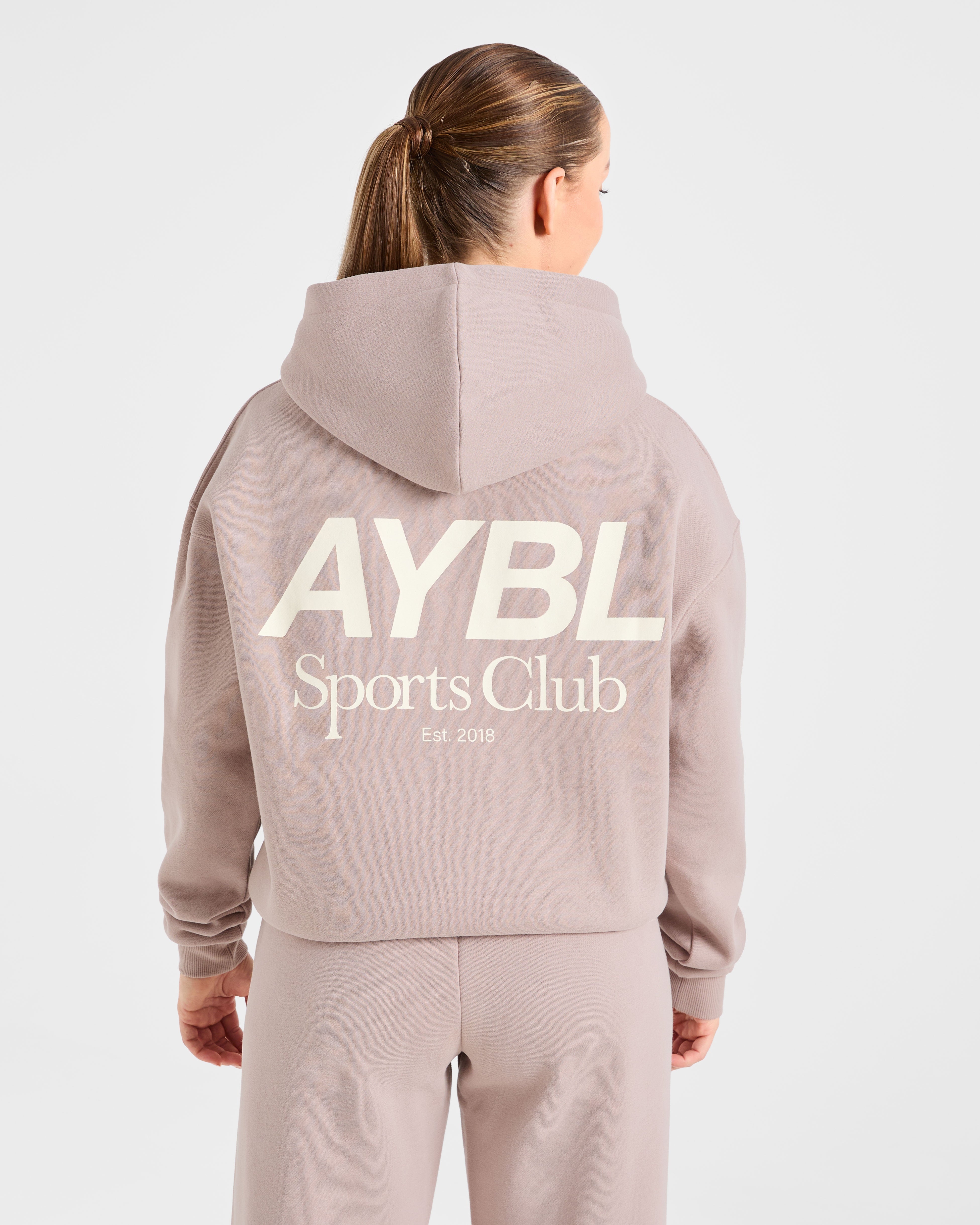 AYBL Sports Club Oversized Hoodie - Mink Rosa