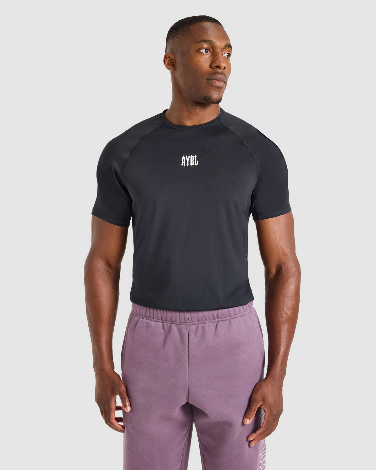 AYBL Iron Club Compression Relaxed T Shirt - Schwarz