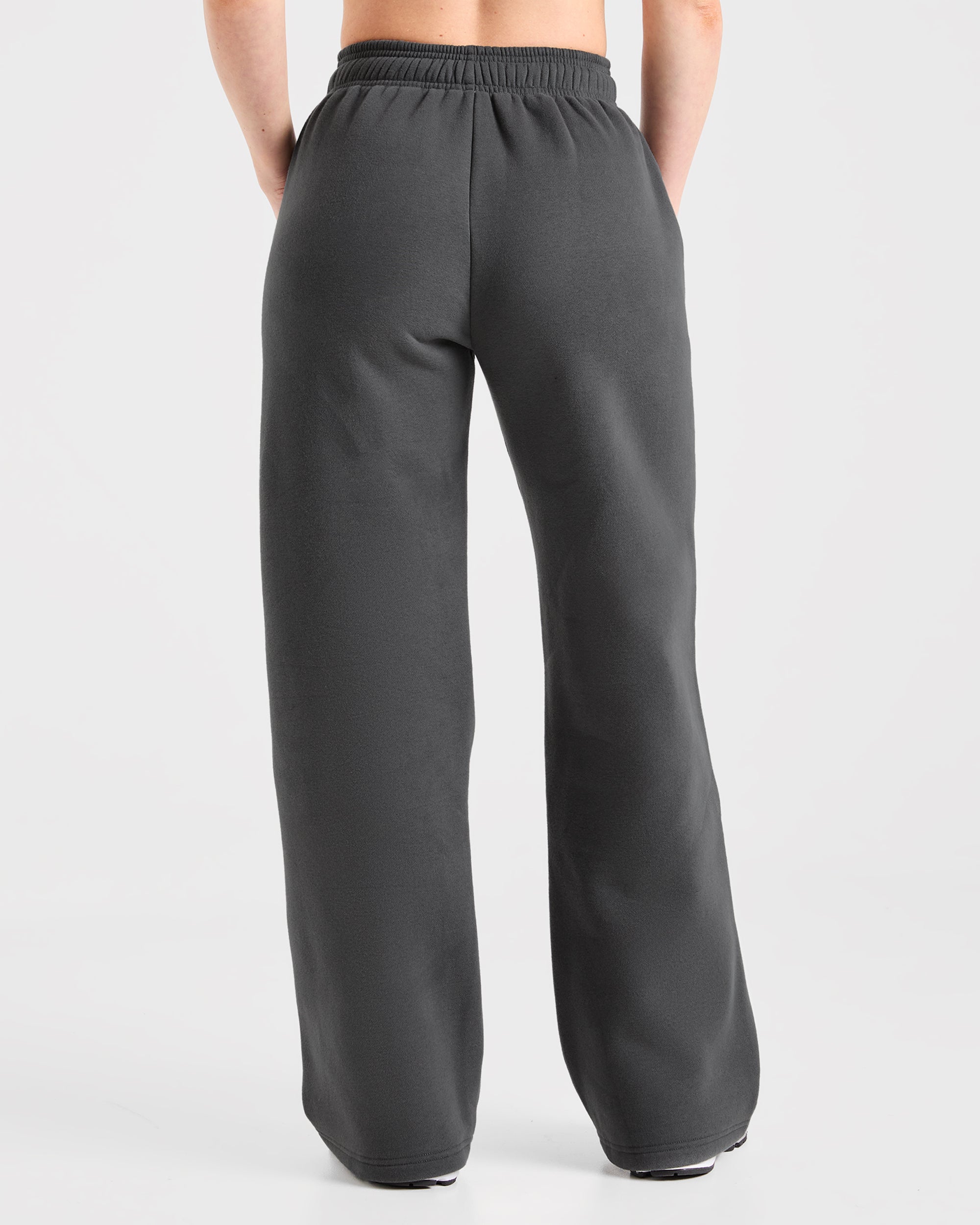 Image 2 from Retro Athletics Oversized Straight Leg Joggers - Charcoal