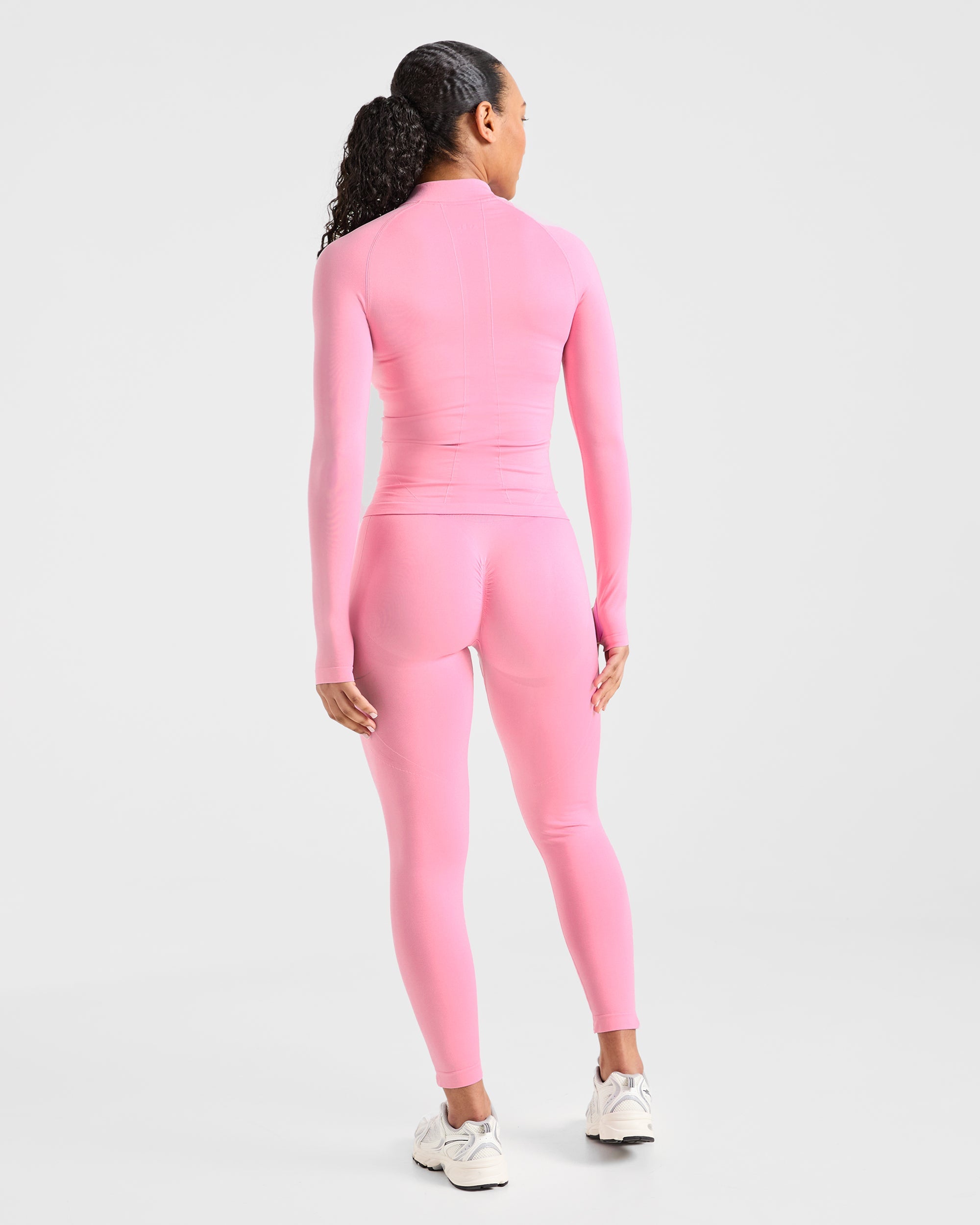 Empower Seamless Full Zip Jacket - Baby Rosa
