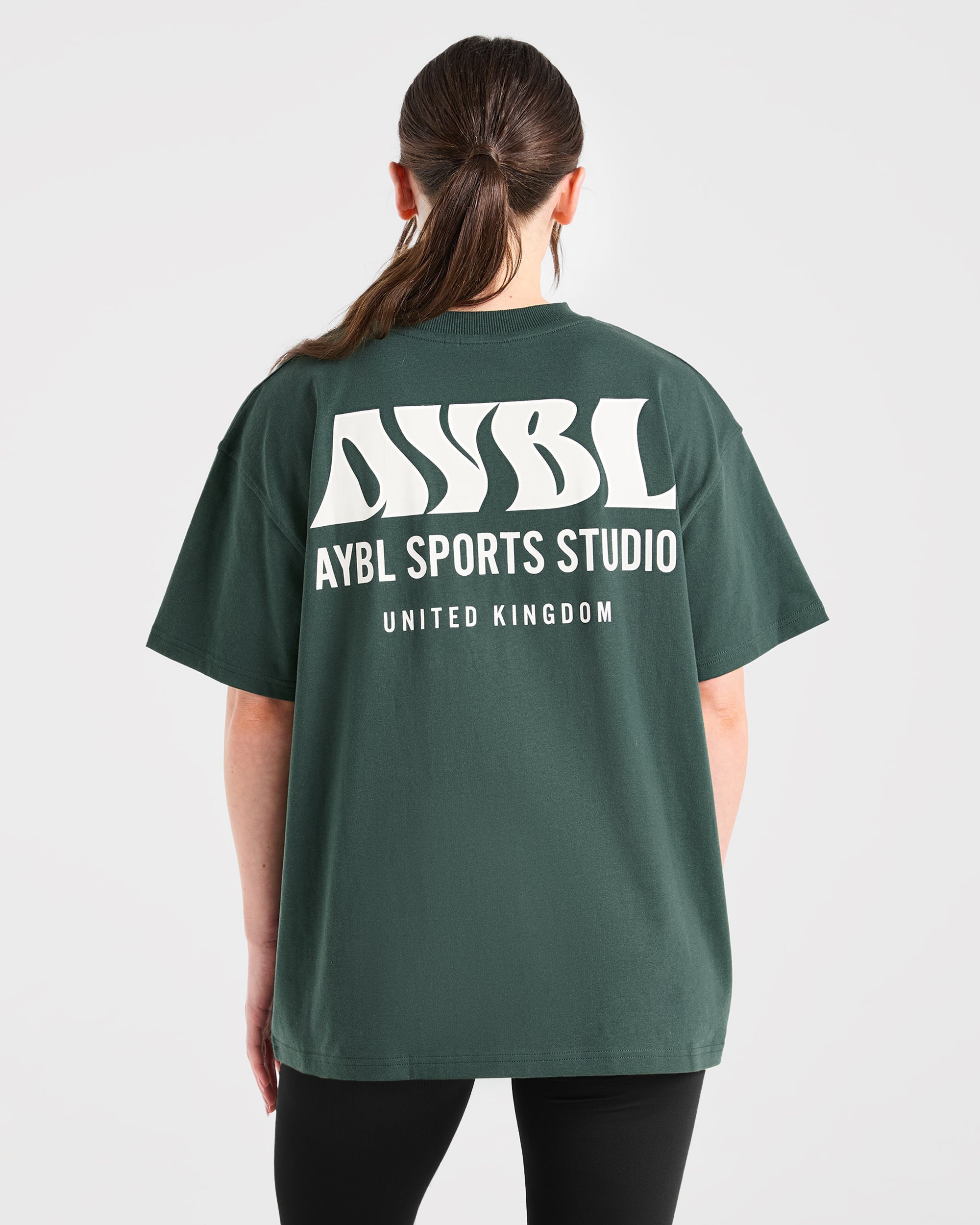 AYBL Sports Studio Oversized T Shirt - Forest Grün