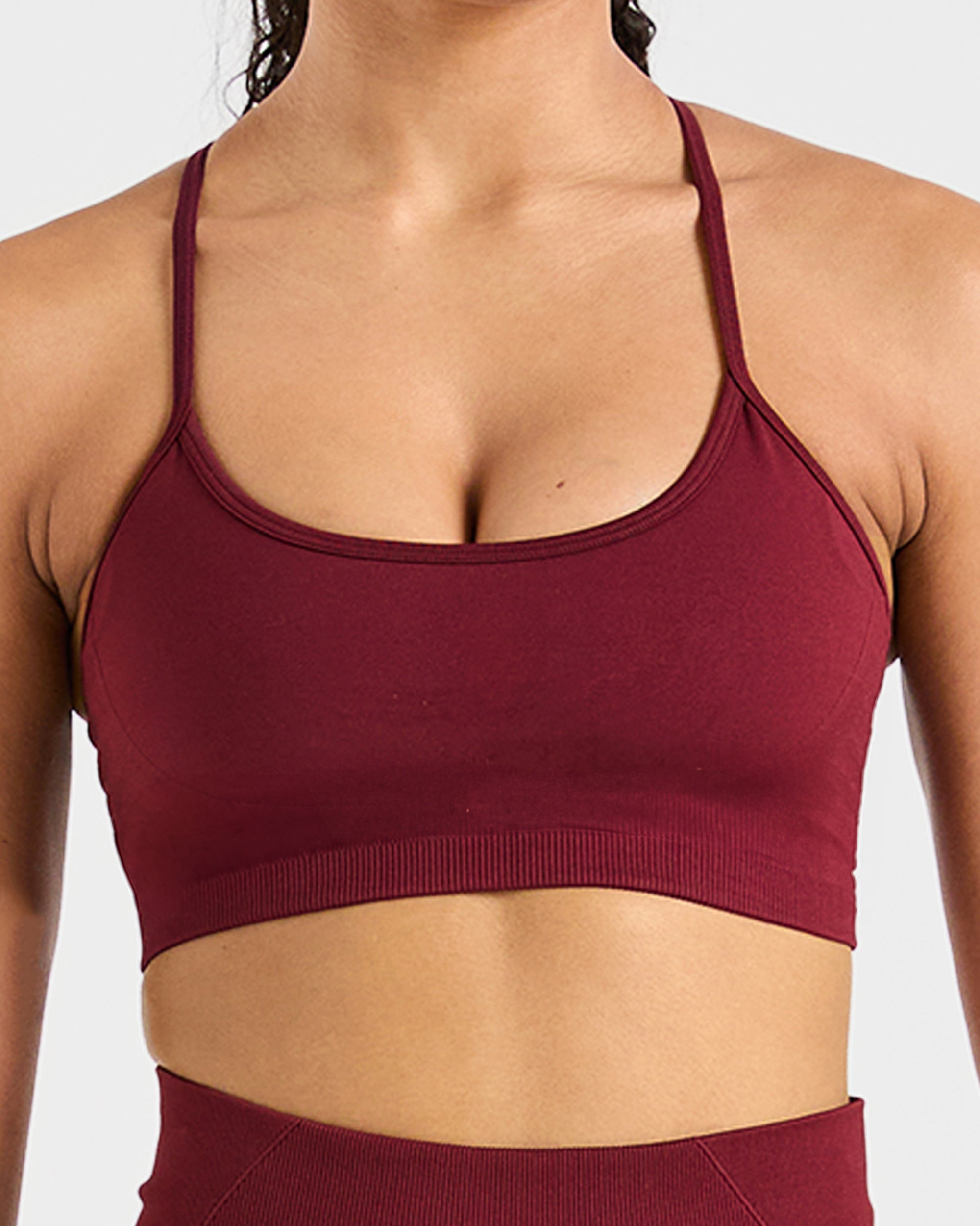 Empower Seamless Sports Bra - Rot Wine
