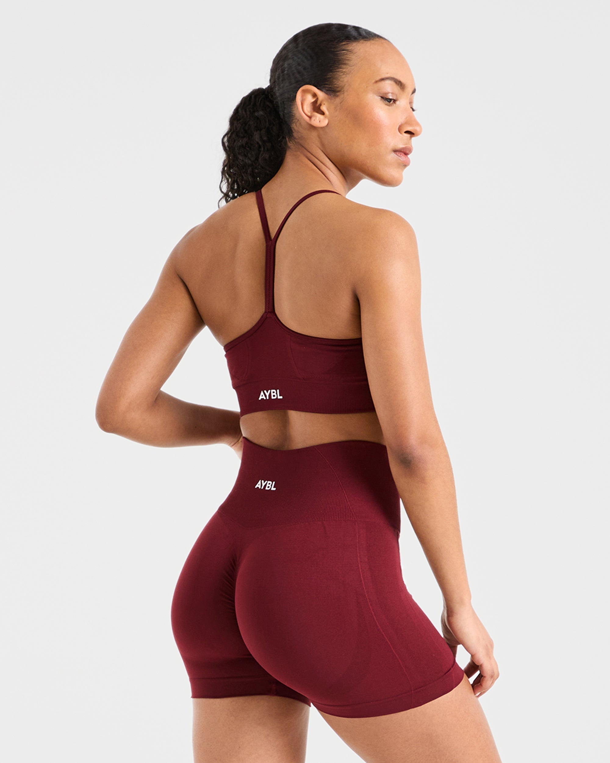 Empower Seamless Sports Bra - Rot Wine
