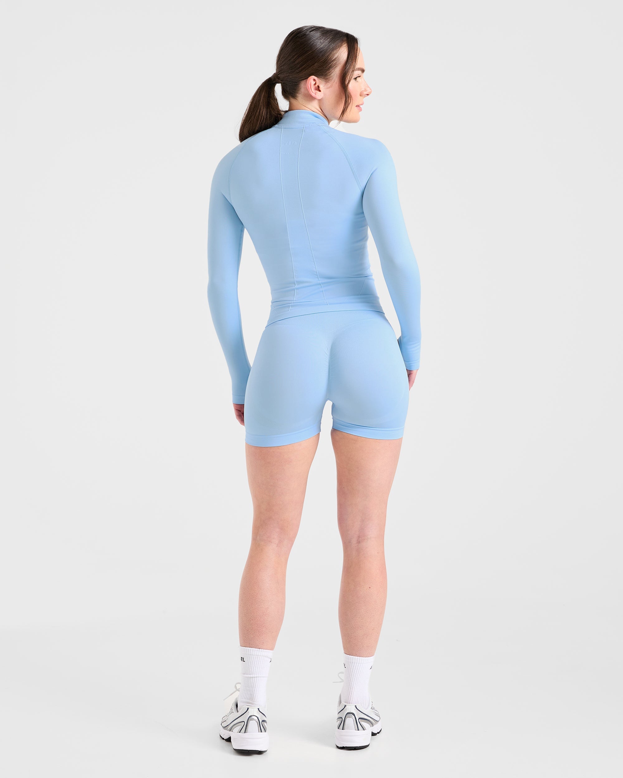 Empower Seamless Full Zip Jacket - Sky Blau
