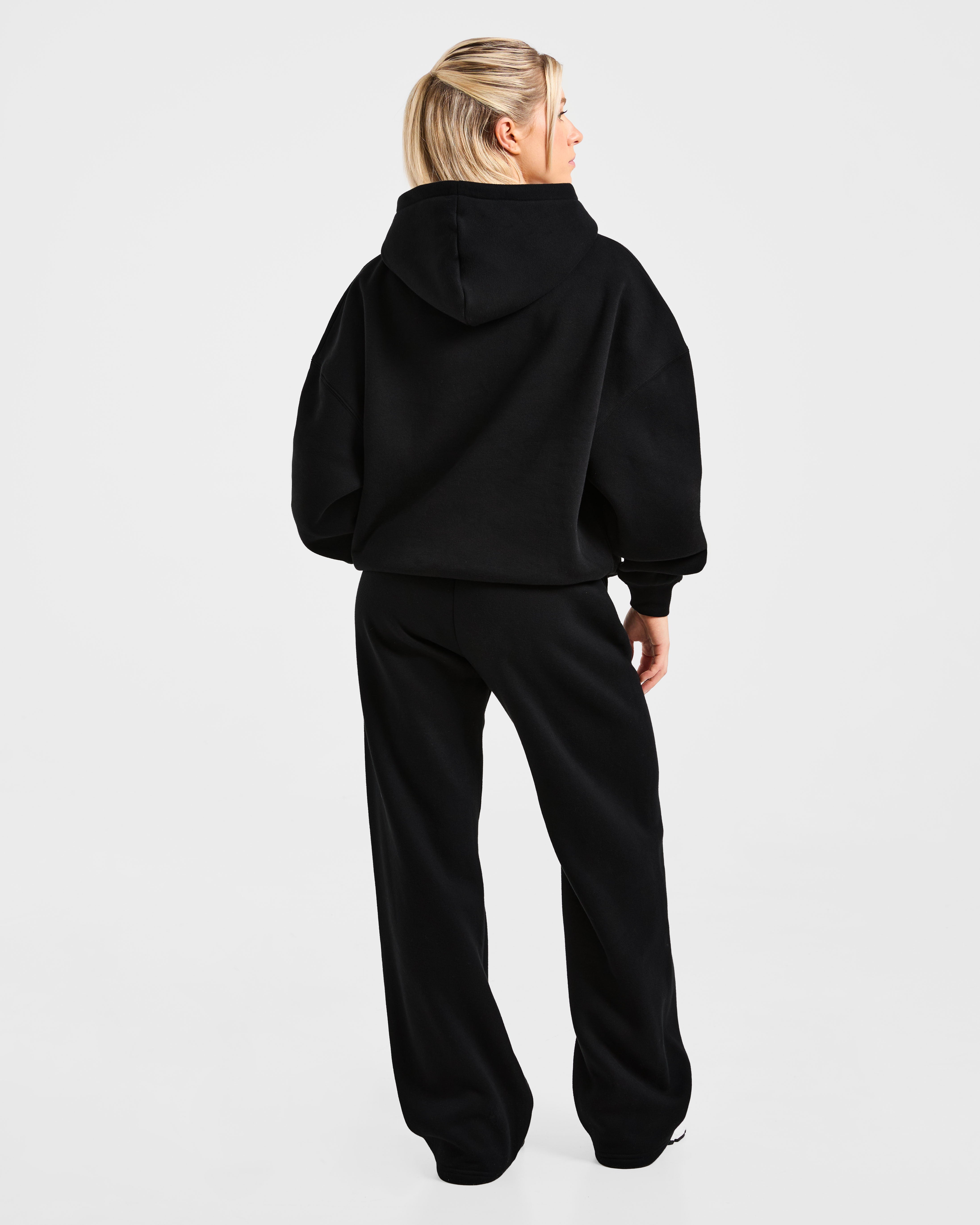 Varsity 2.0 Oversized Hoodie - Schwarz