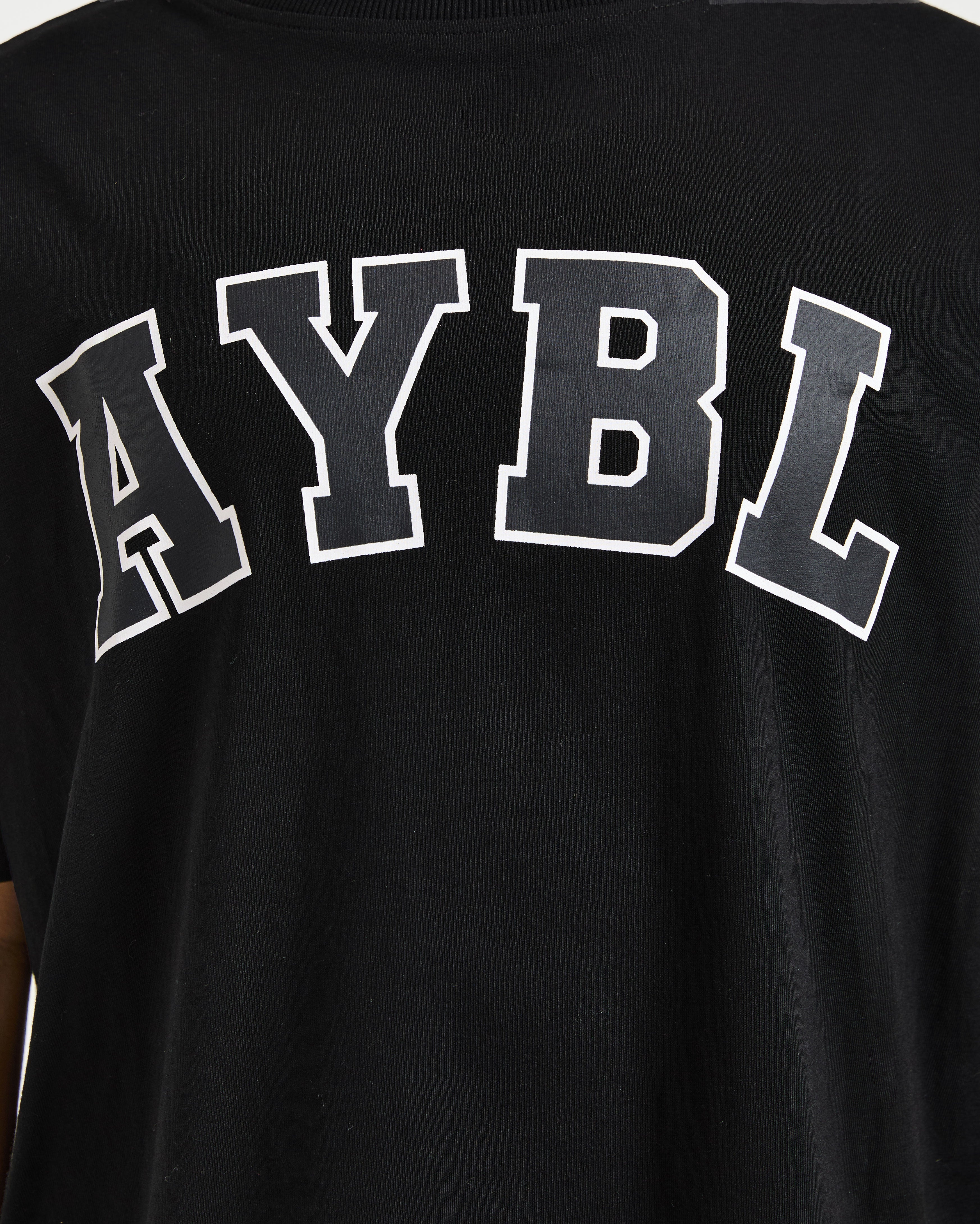 Varsity 2.0 Oversized T Shirt - Schwarz