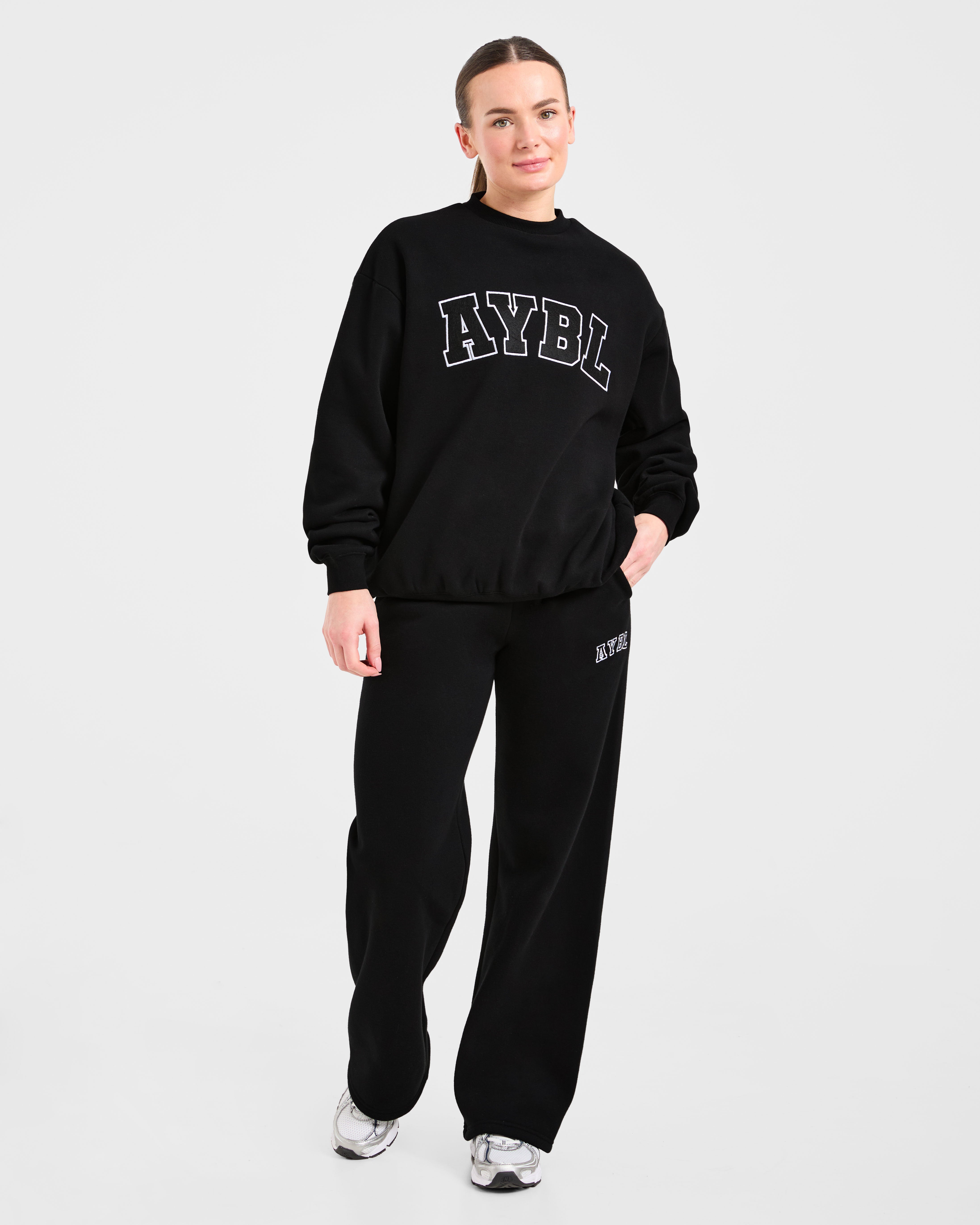 Varsity 2.0 Oversized Sweatshirt - Schwarz