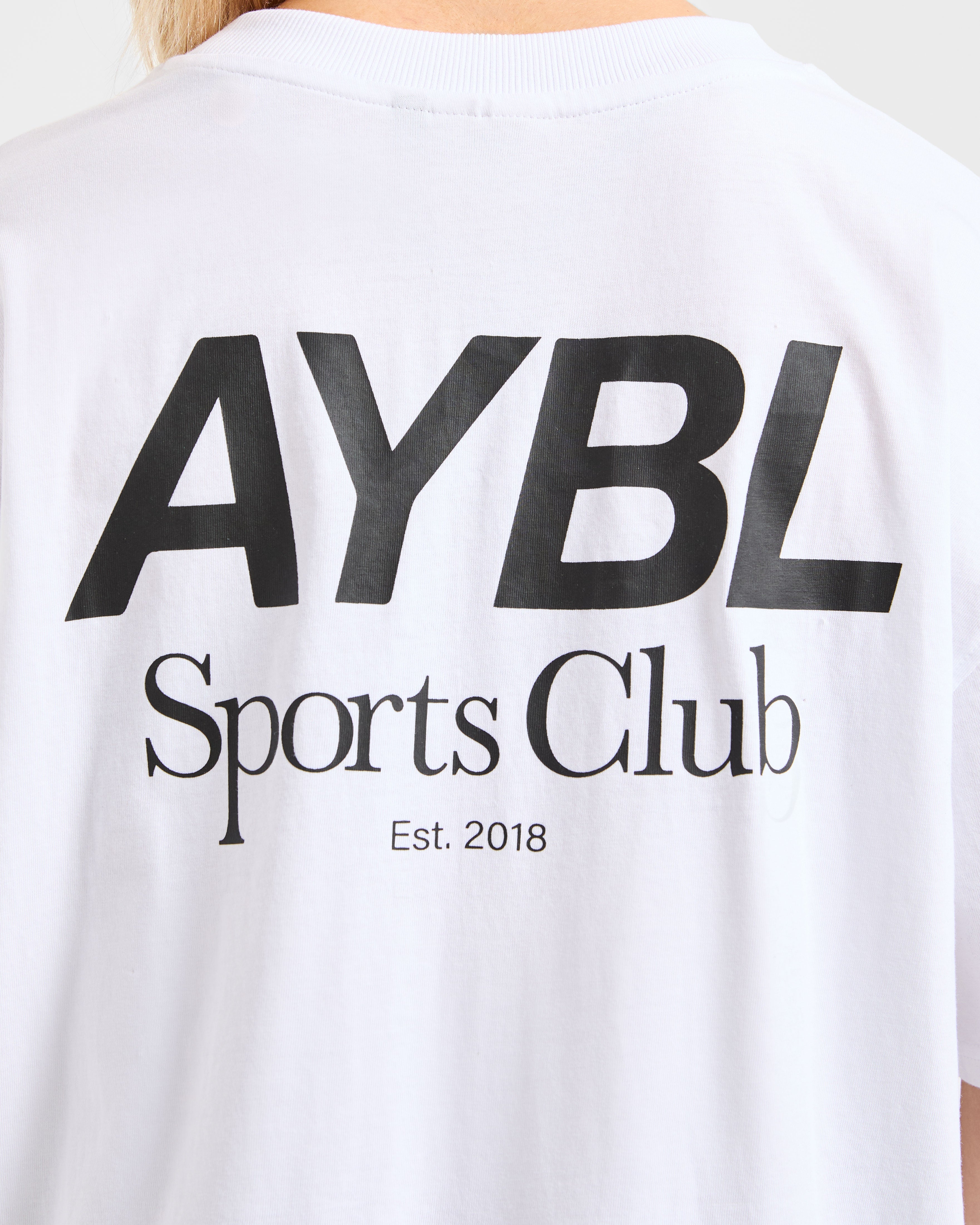 AYBL Sports Club Oversized T Shirt - Weiß