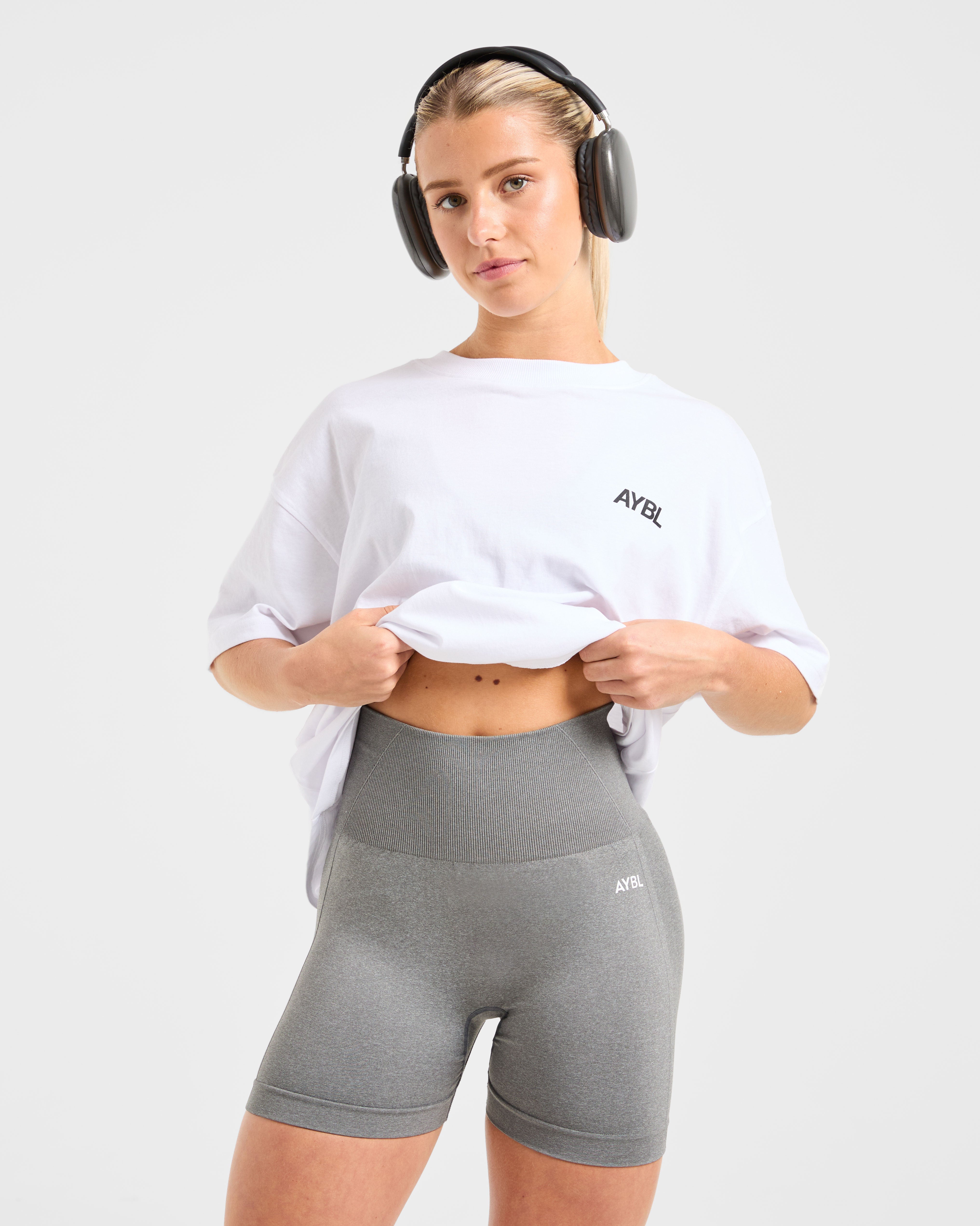 AYBL Sports Club Oversized T Shirt - Weiß