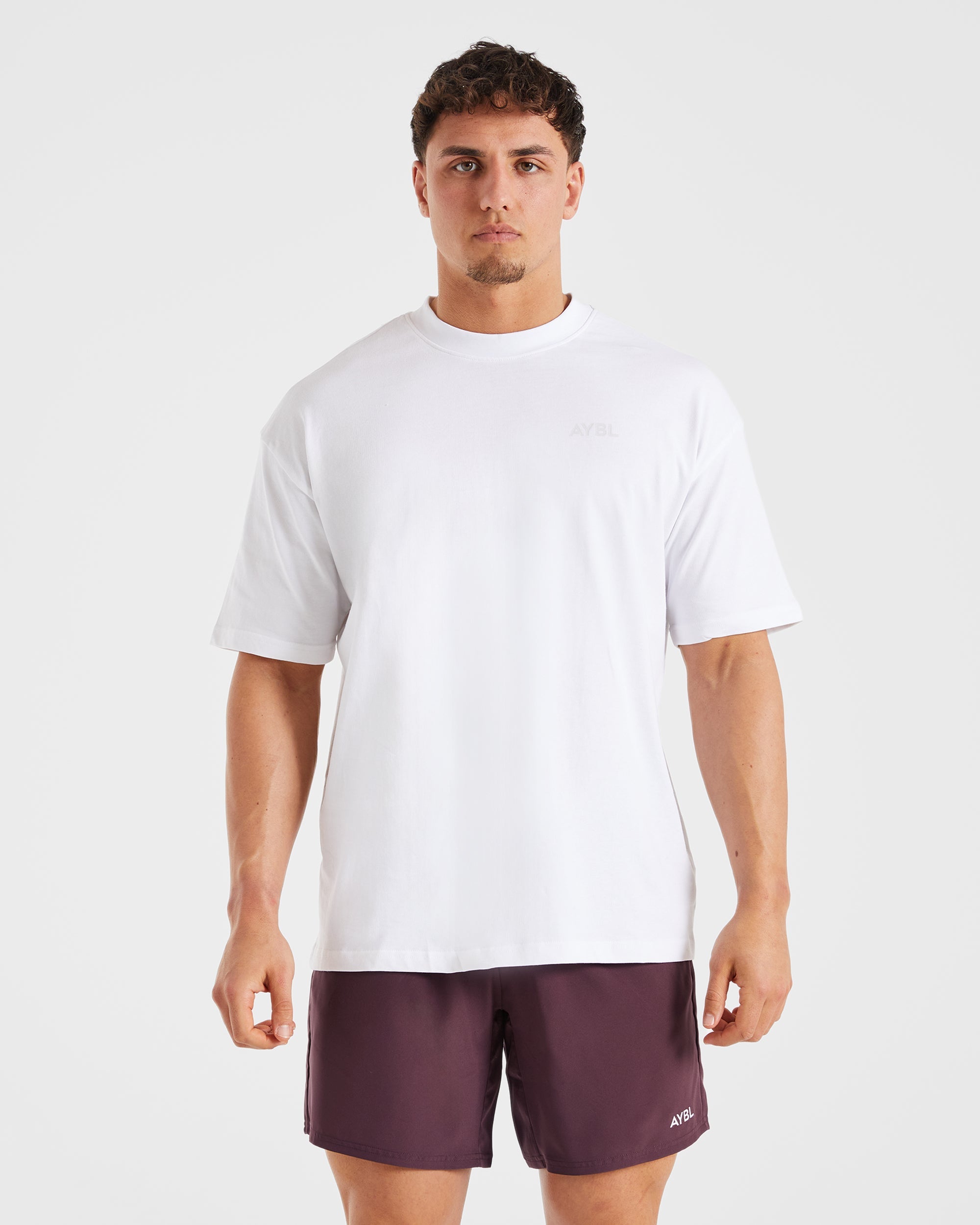Essential Oversized T Shirt - Weiß