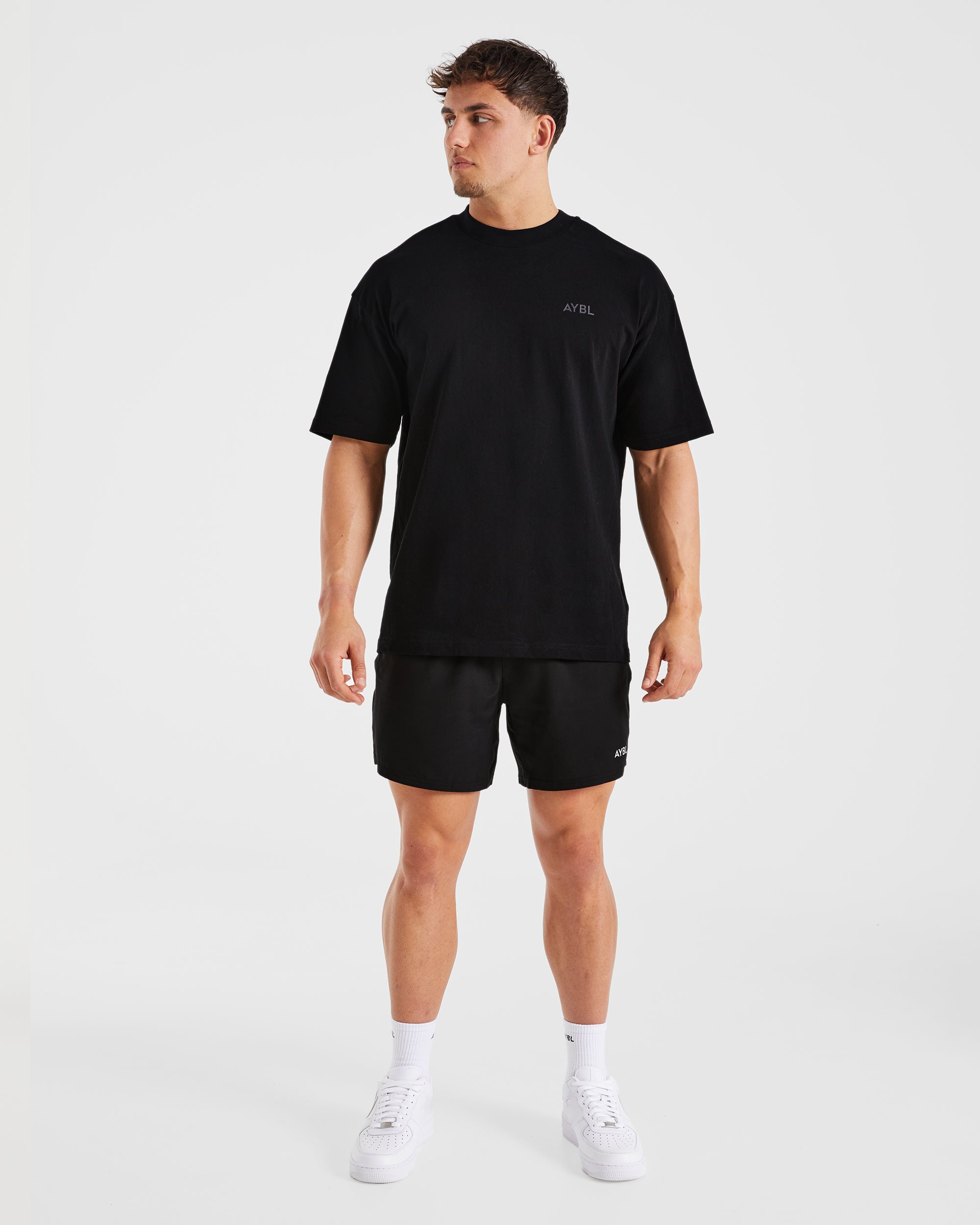 Essential Oversized T Shirt - Schwarz