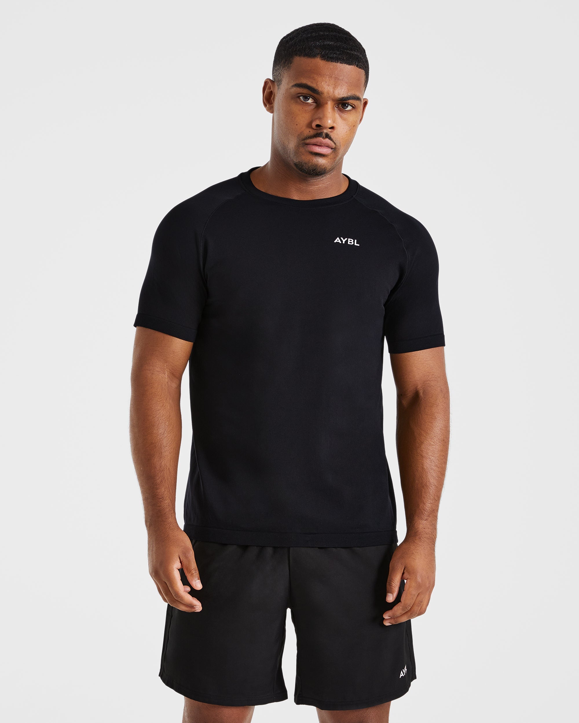 Ascend Seamless T Shirt - Schwarz