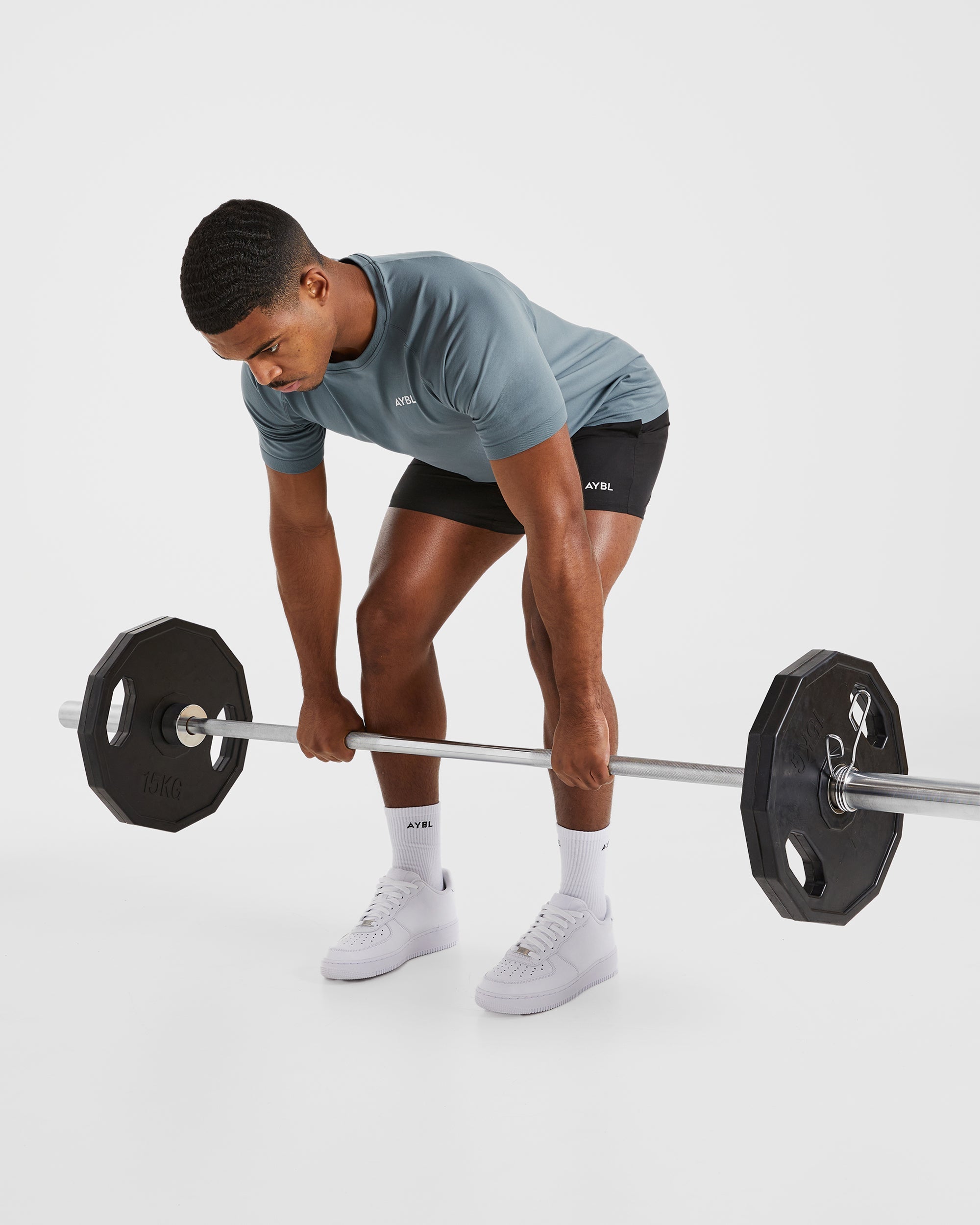 Ascend Seamless T Shirt - Slate Blau