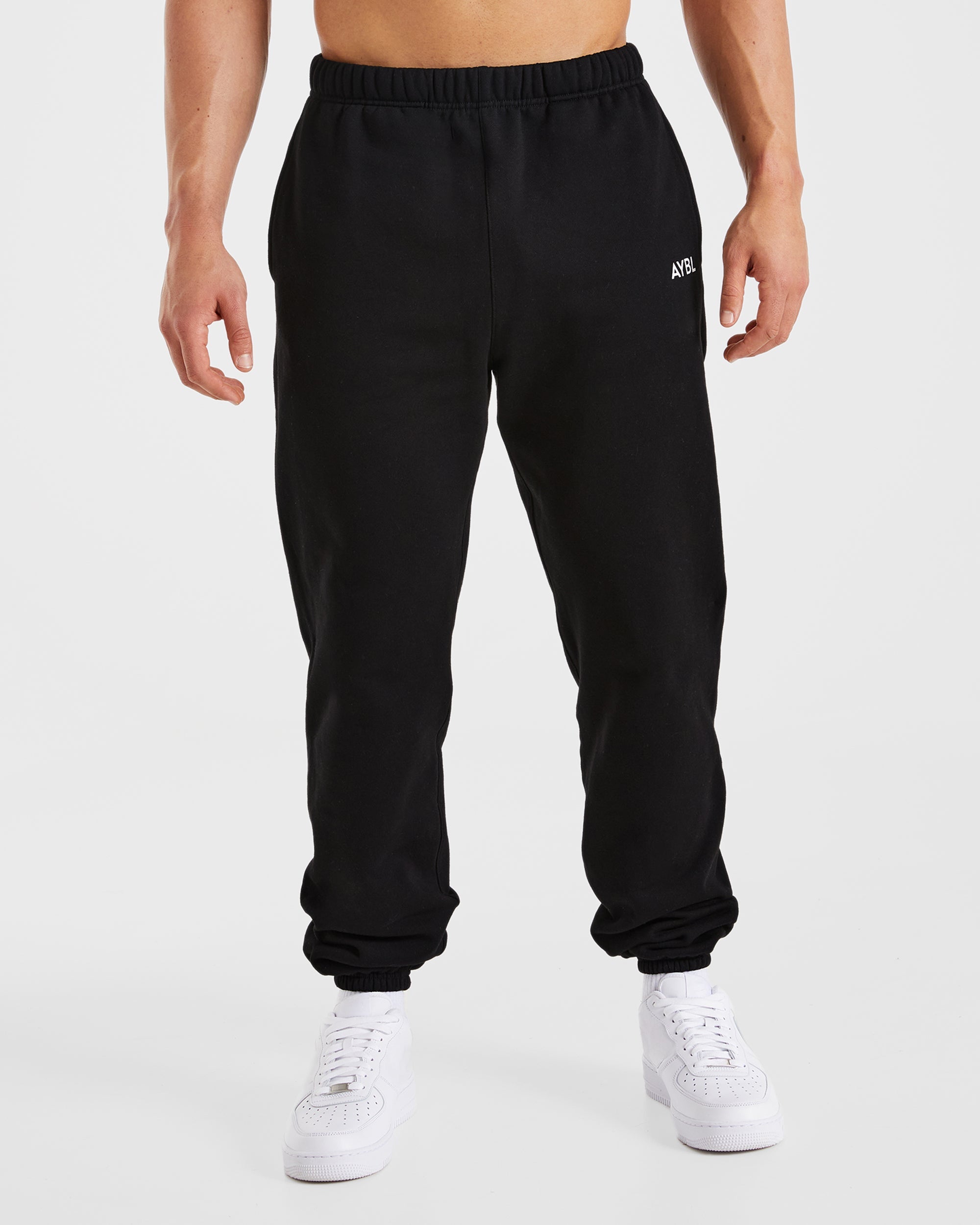 Essential Oversized Joggers - Schwarz