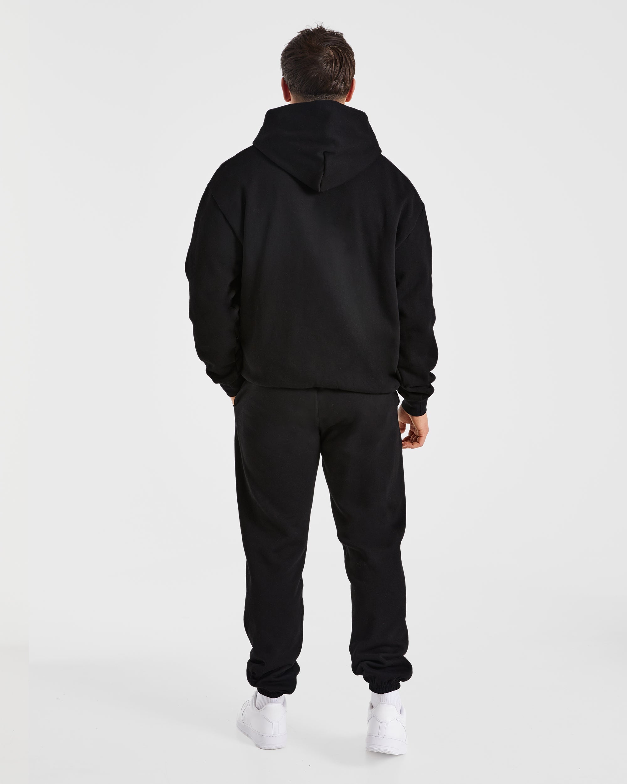 Essential Oversized Hoodie - Schwarz