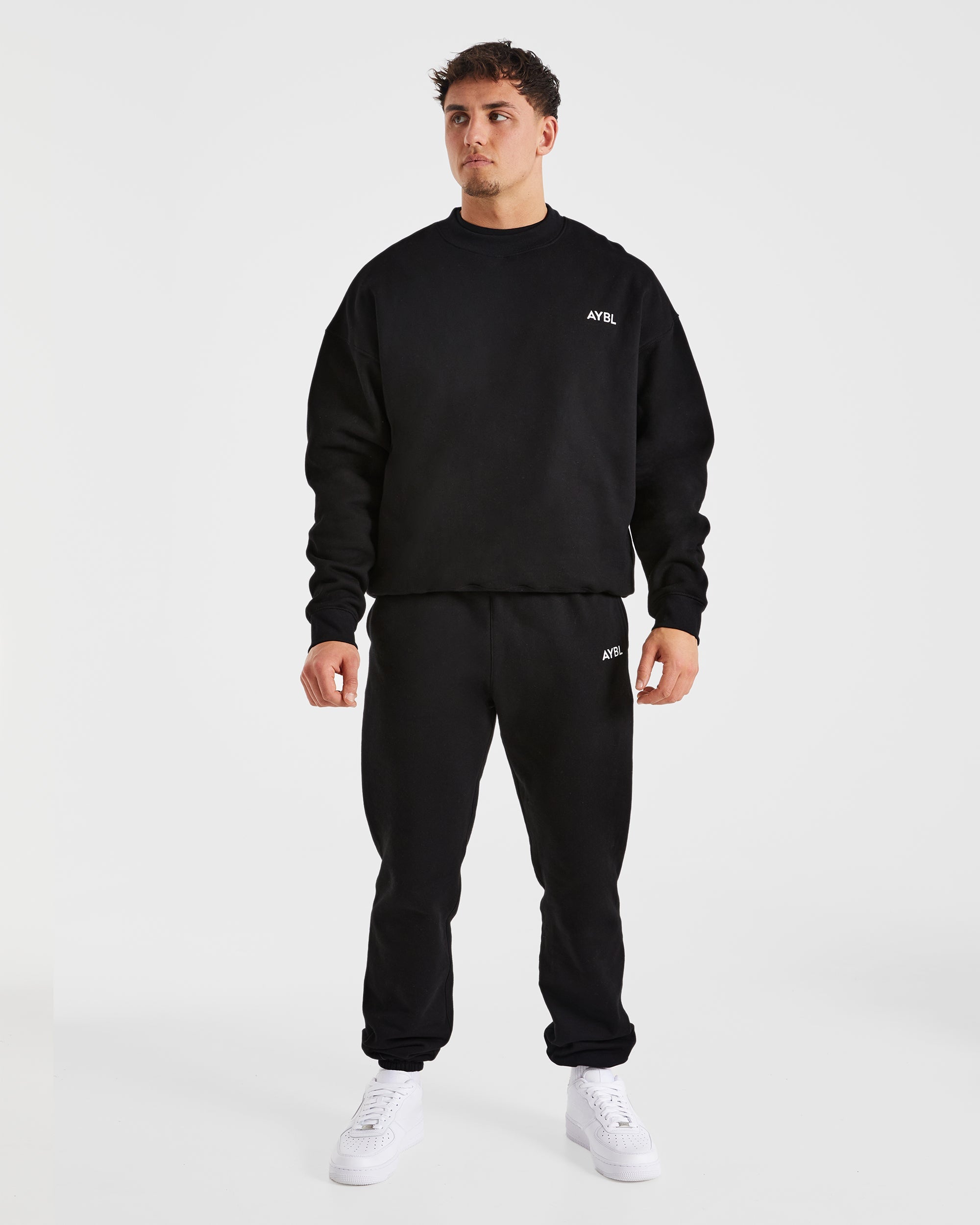 Essential Oversized Sweater - Schwarz