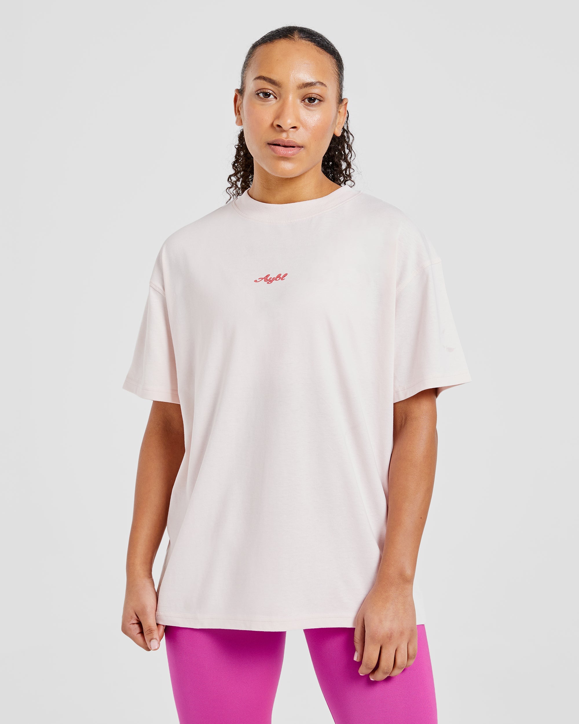 Swolemate Oversized T Shirt - Rosa