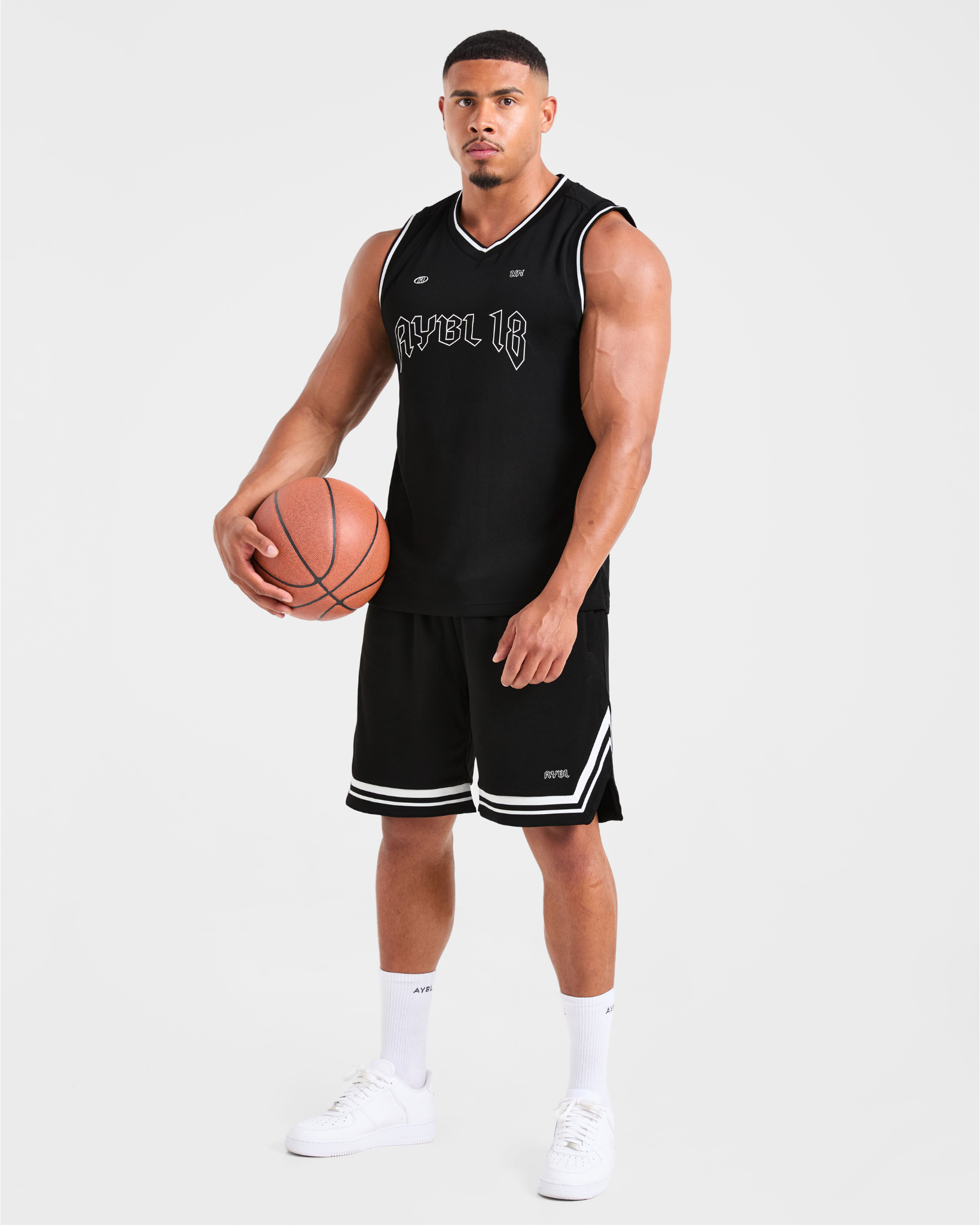 Rebound Stripe Shorts - Schwarz