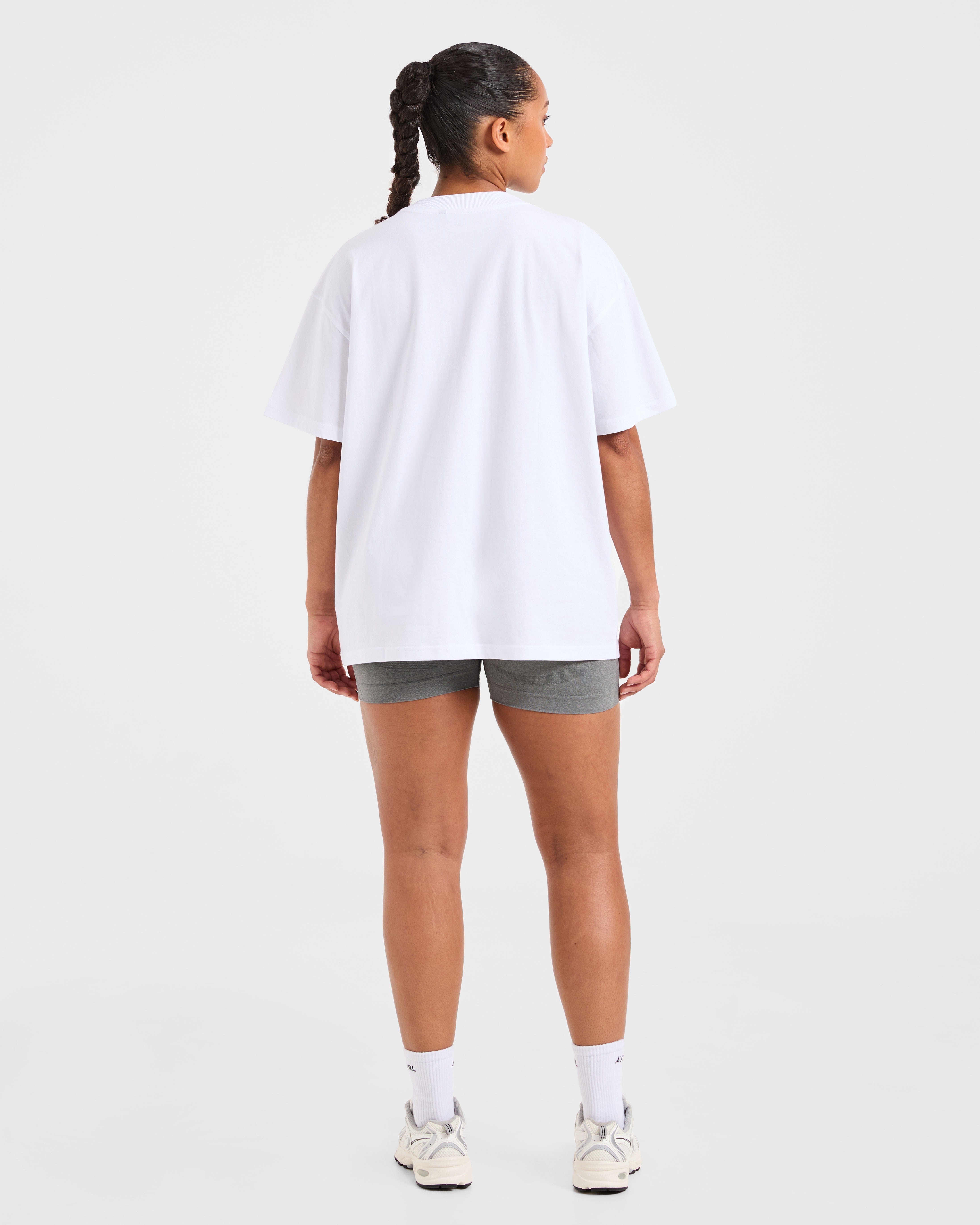 Varsity 2.0 Oversized T Shirt - Weiß