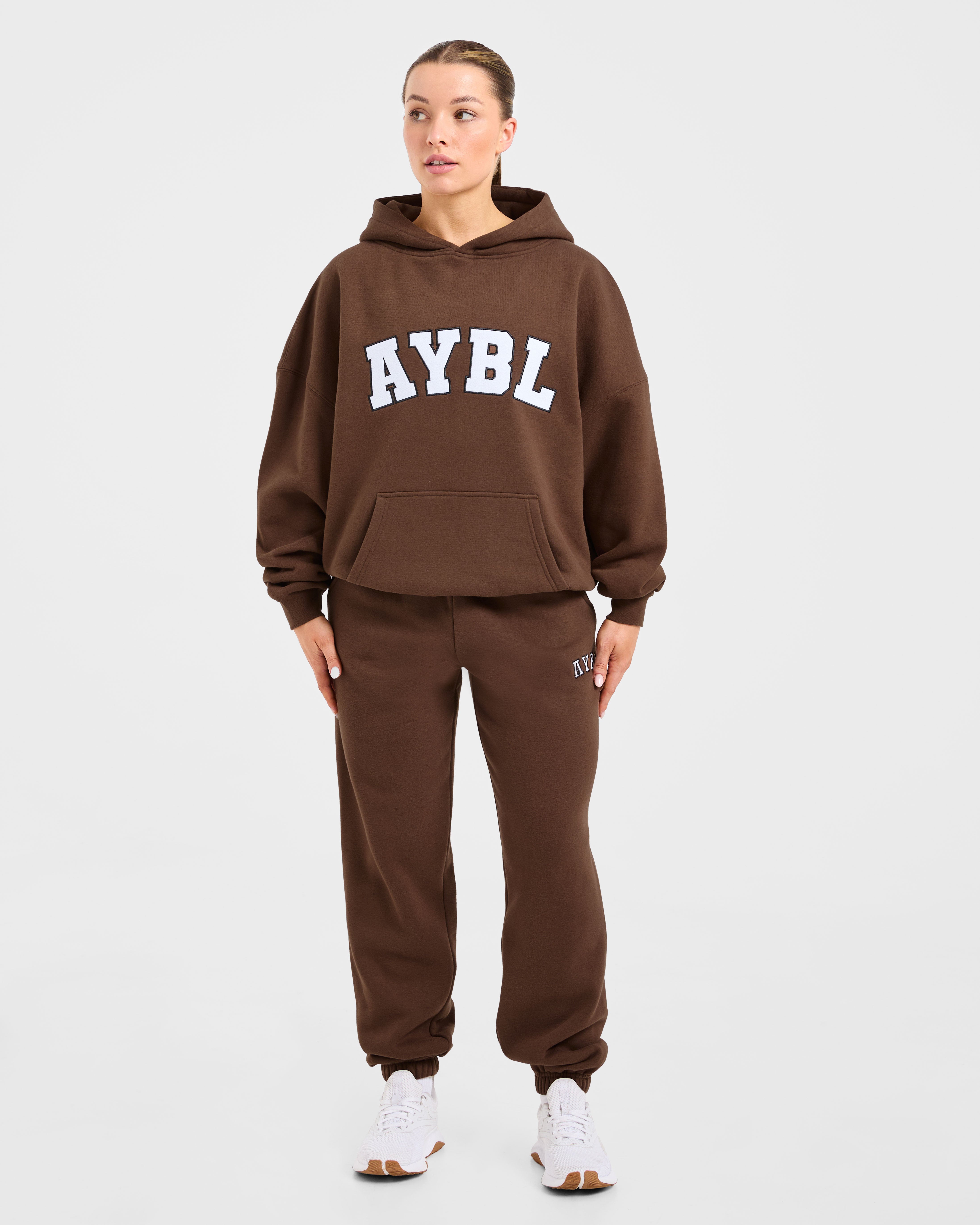 Varsity 2.0 Oversized Hoodie - Braun